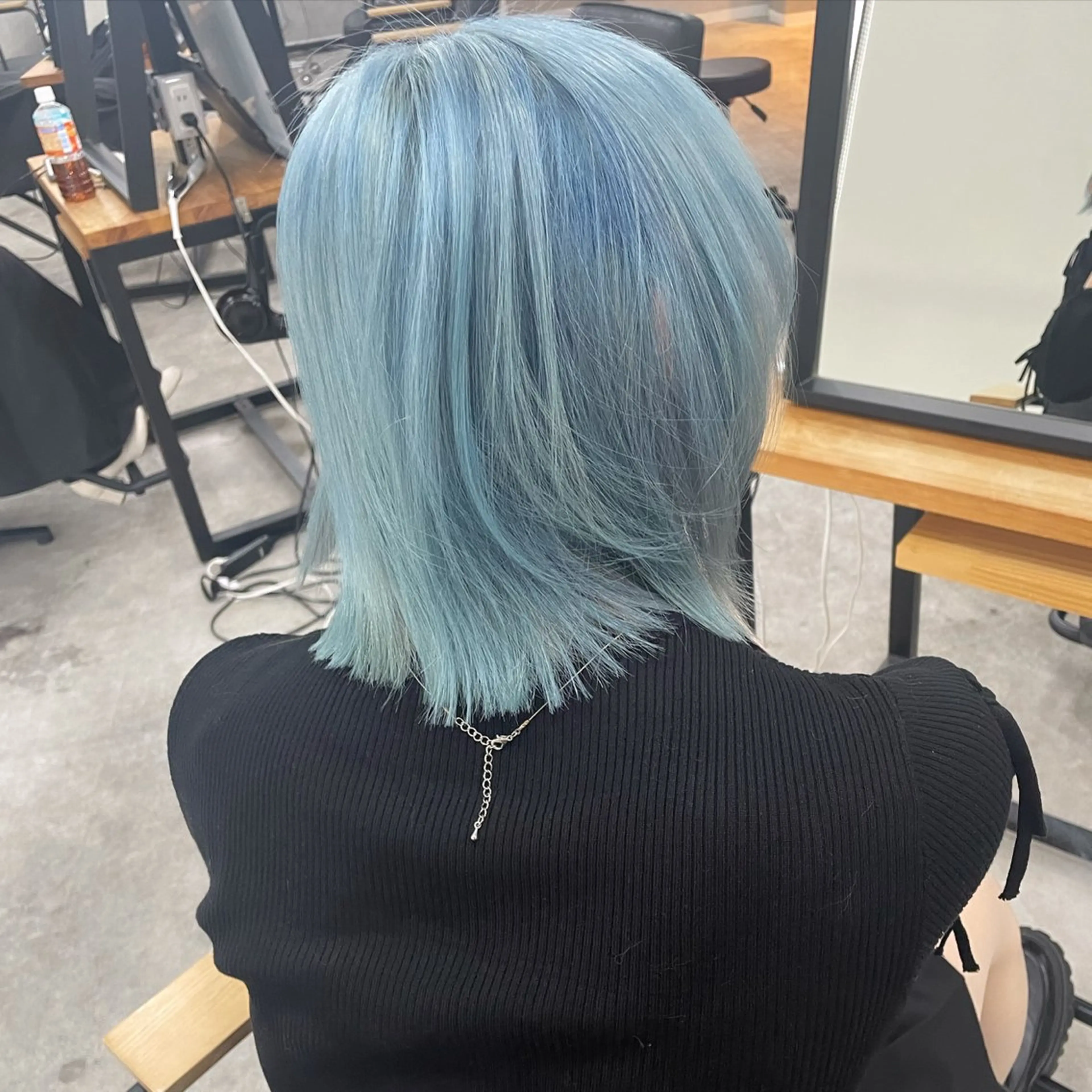 ミディアム カラー ブリーチ ヘアカラー 梅田韓国ヘア kiara🩷彡のヘアスタイル