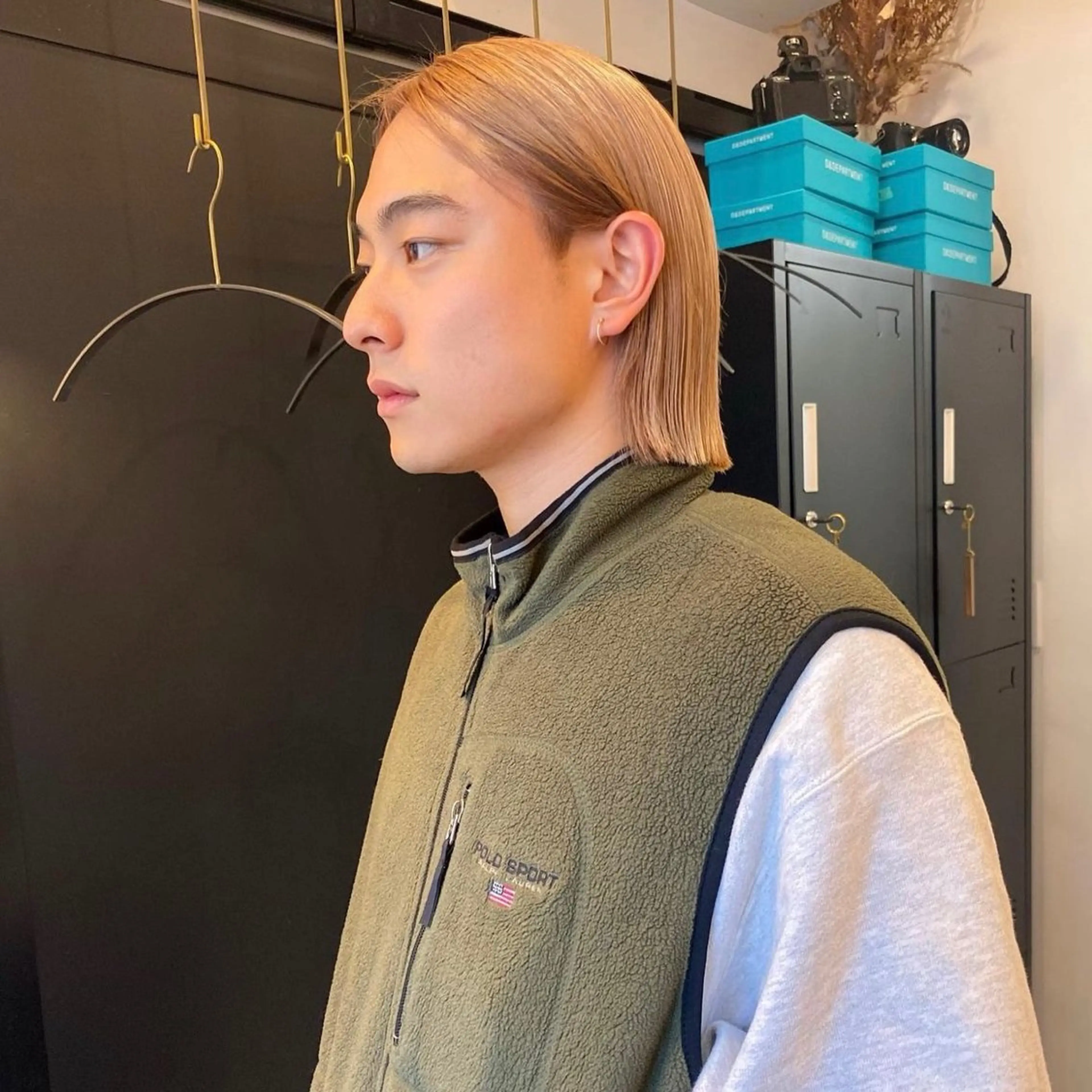 ショート カラー メンズ メンズハイトーン ハイトーンカラー ブロンド／ブリーチ 【SITY.】のヘアスタイル