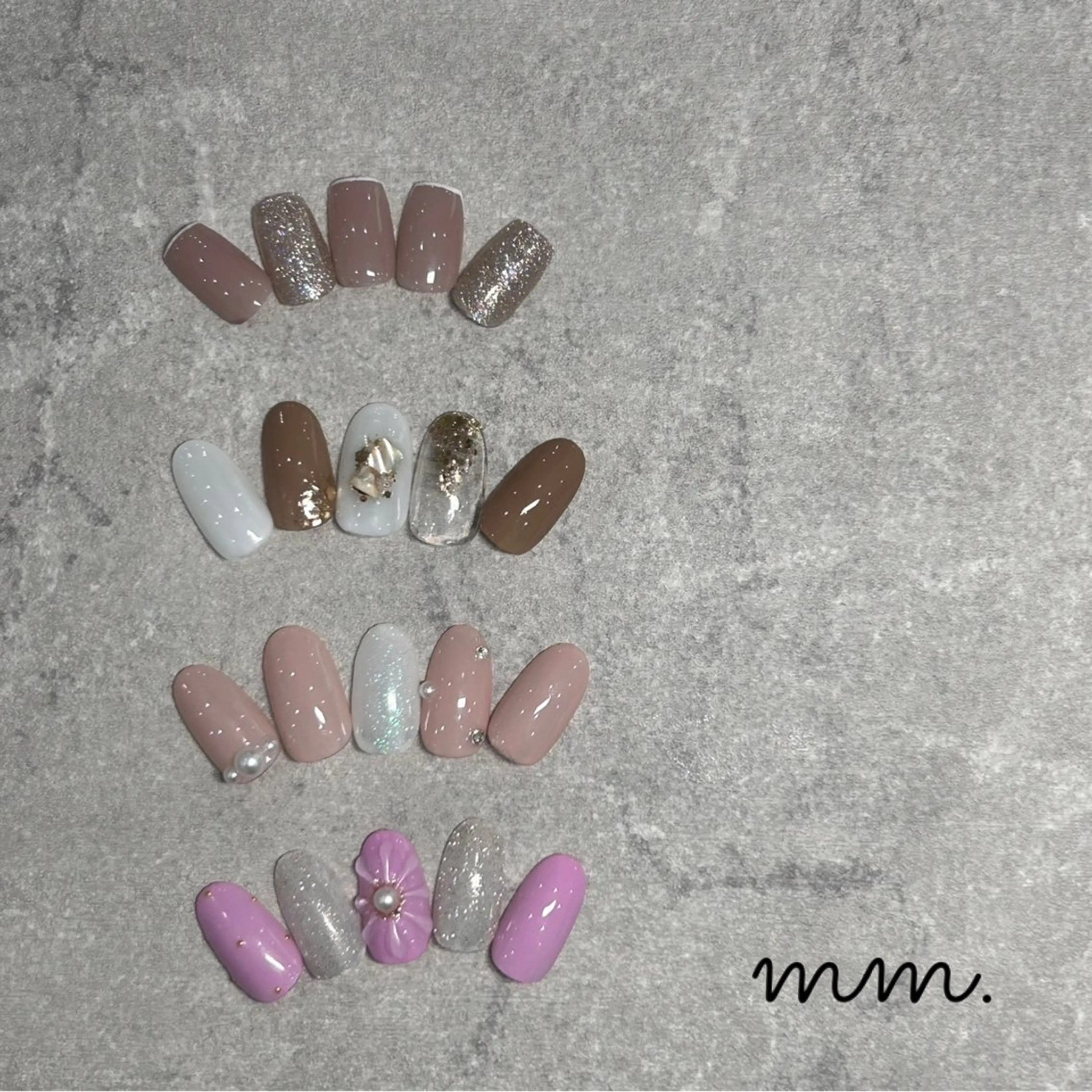 🌈定額デザイン(4種)🌸初回オフ無料【¥5,300→¥4,900】　※最後までお読み下さい！の写真