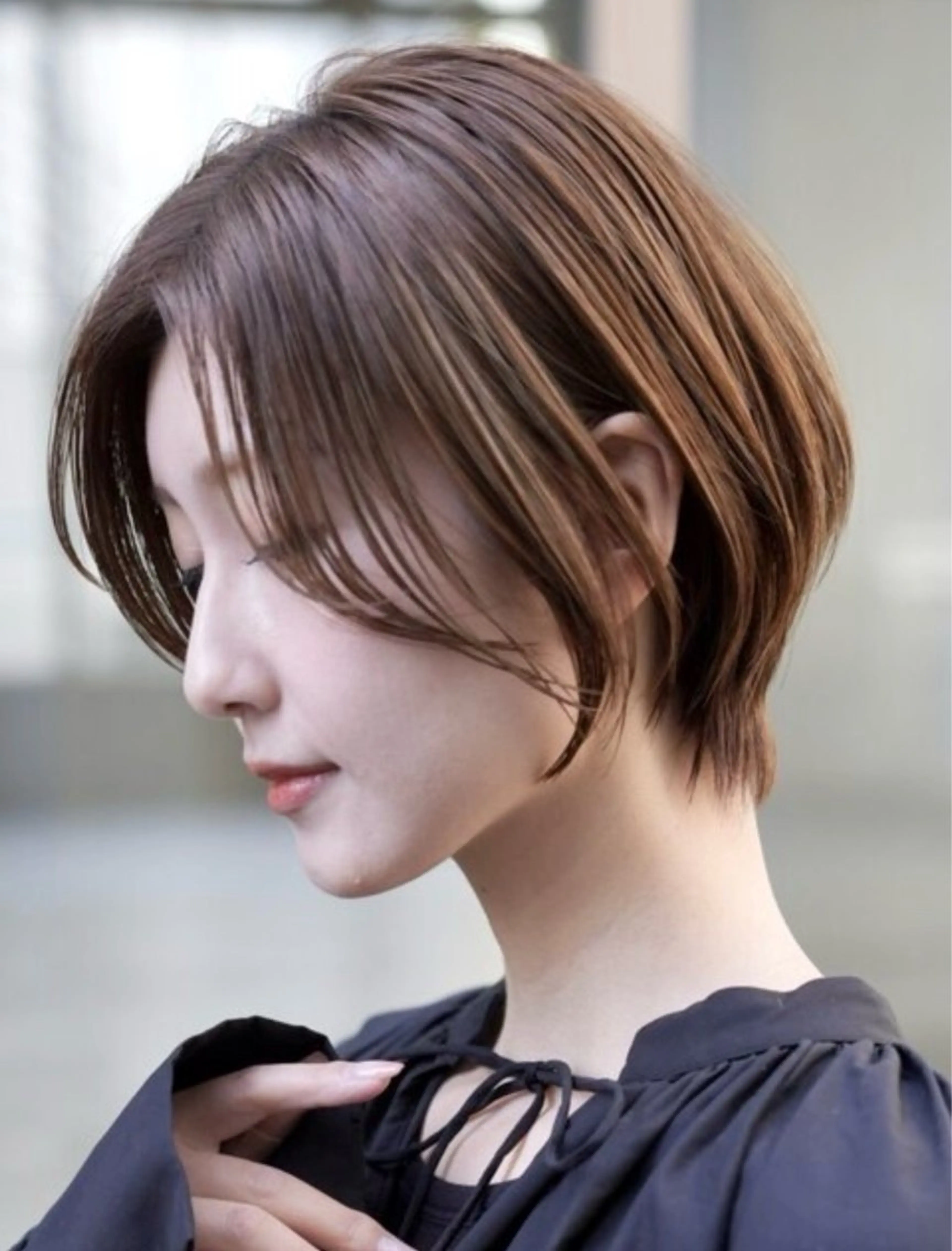 ショート RETOUCH by fifth銀座所属・似合わせ大人ショート fifth岡村優作のヘアスタイル