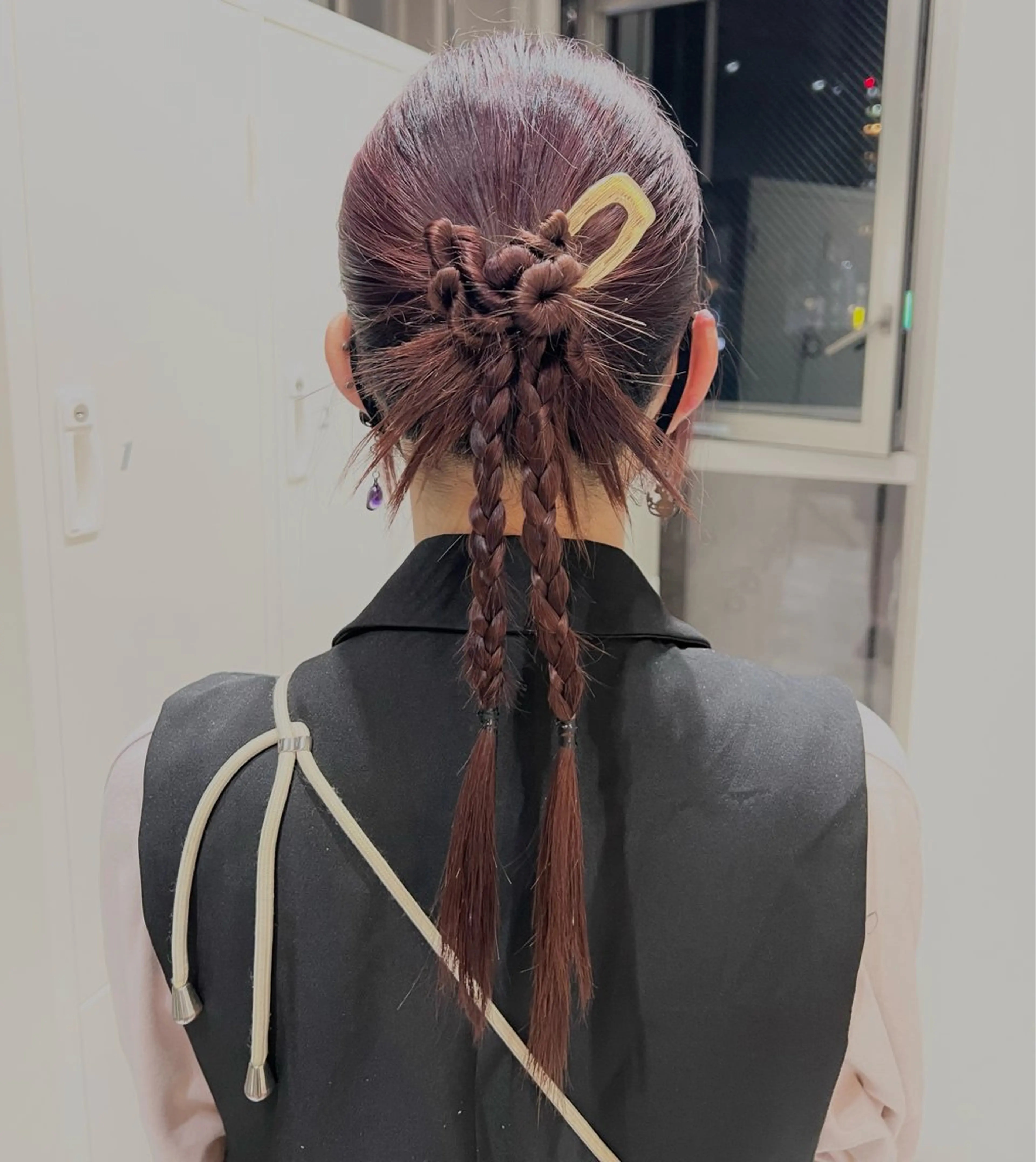 ミディアム カラー ヘアアレンジ ヘアセット ✨カチモリ✨レイヤー 韓国ヘア🇰🇷ゆいのヘアスタイル