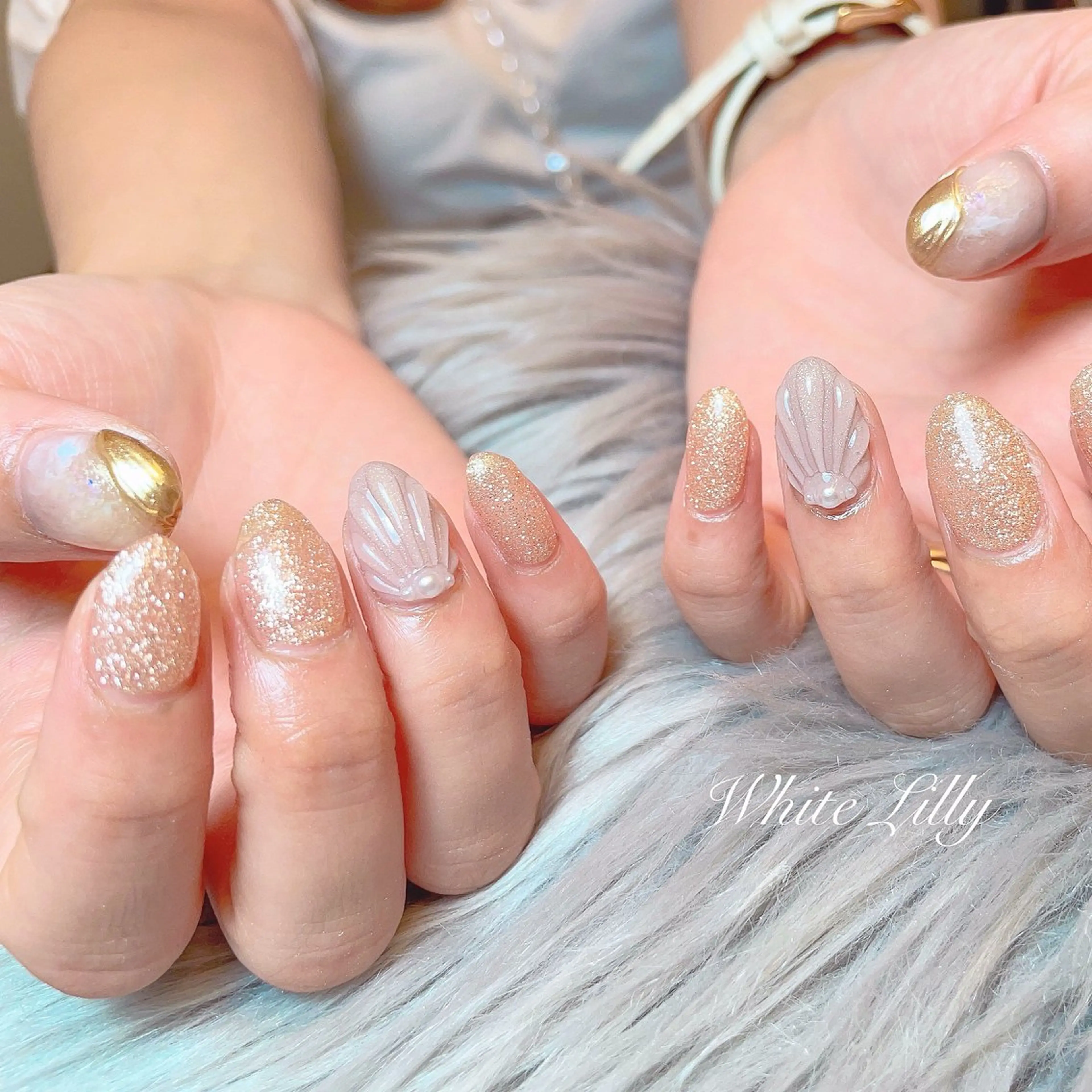 ネイル ハンドネイル White lily所属・牧田 雅世のネイルデザイン