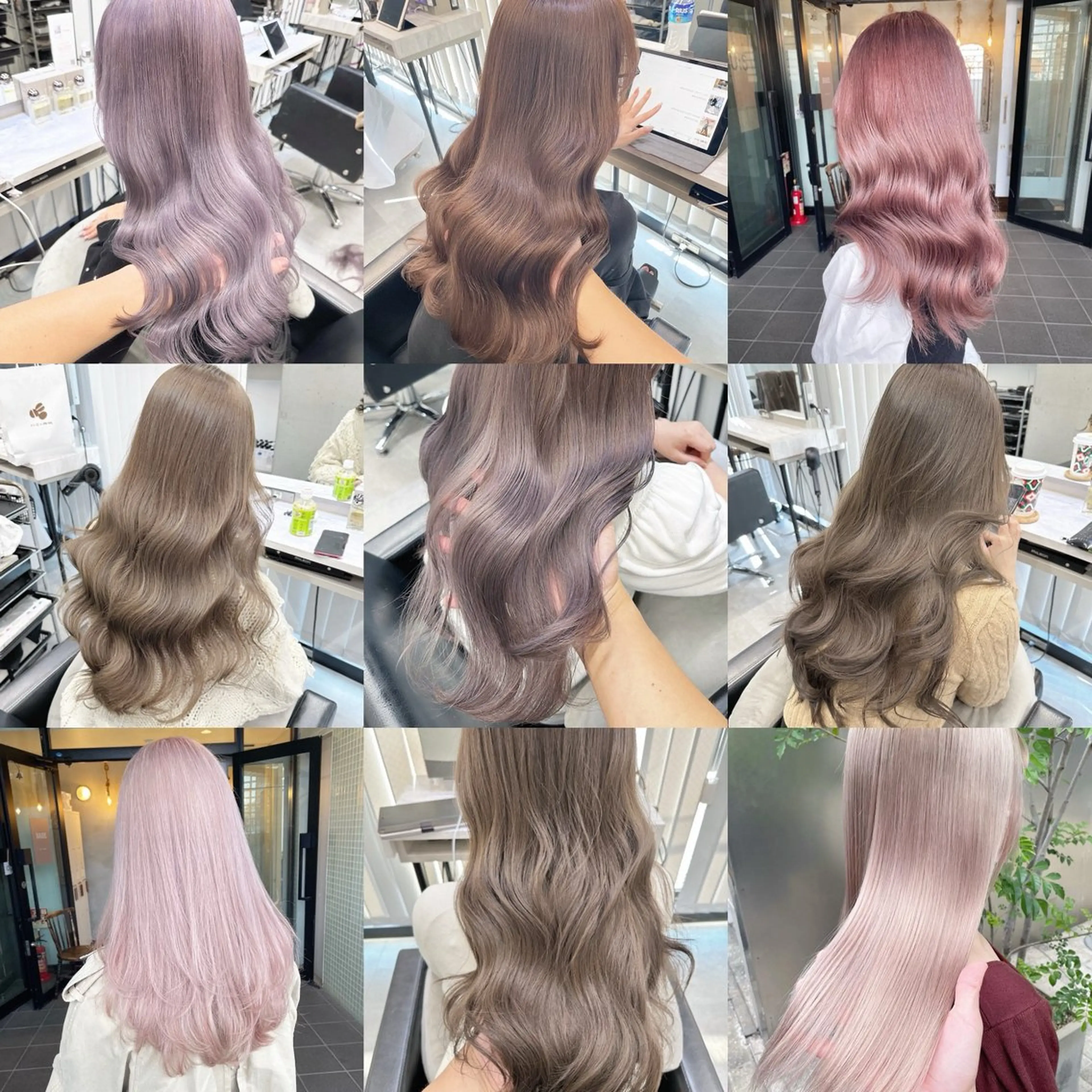 【人気No.2】カット＋ケアブリーチ＋カラー＋4stepグロスケアトリートメント(超音波アイロン使用)の写真