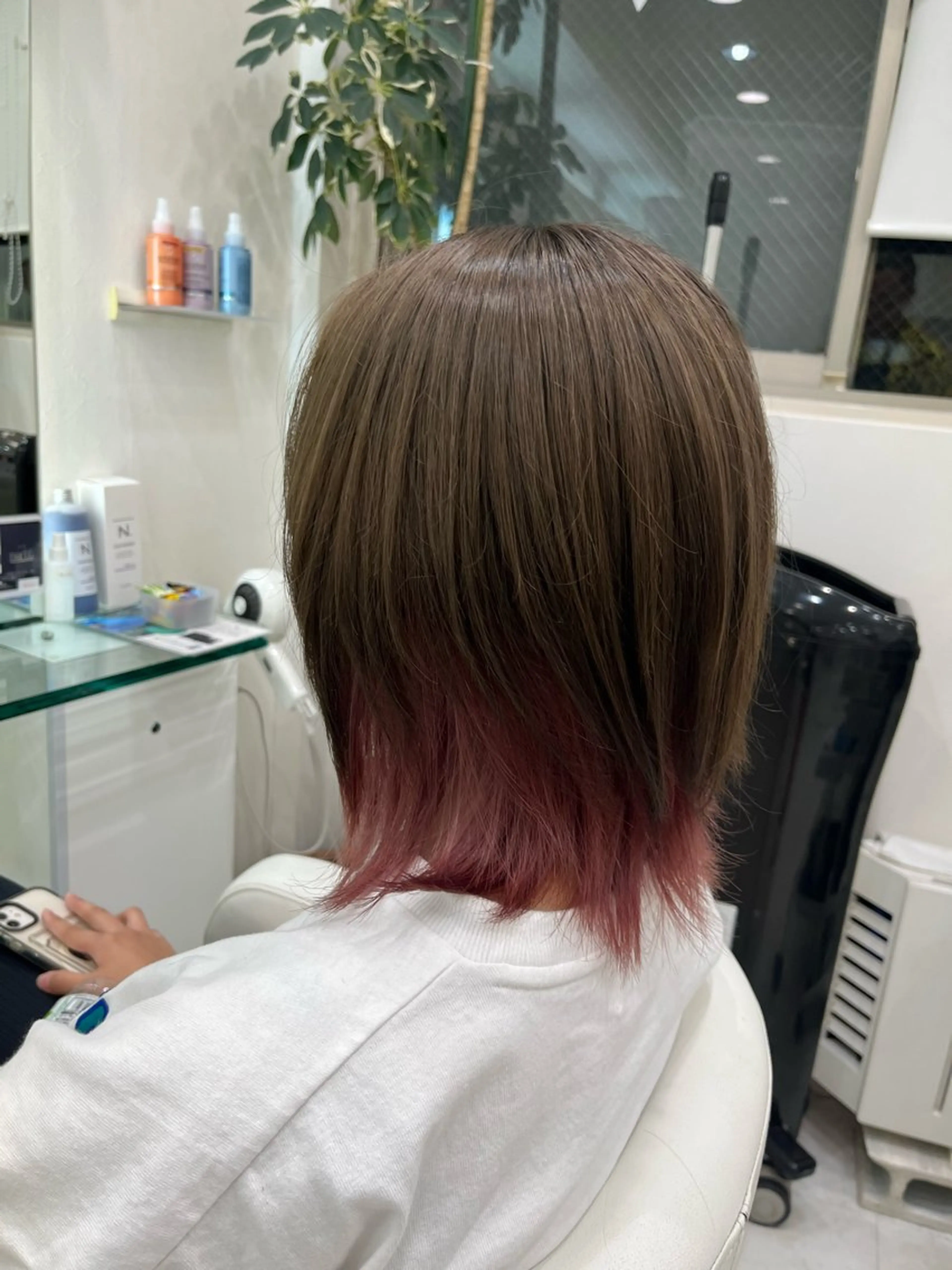 ミディアム ヘアカラー hair  Freak所属・山森 大地のヘアスタイル