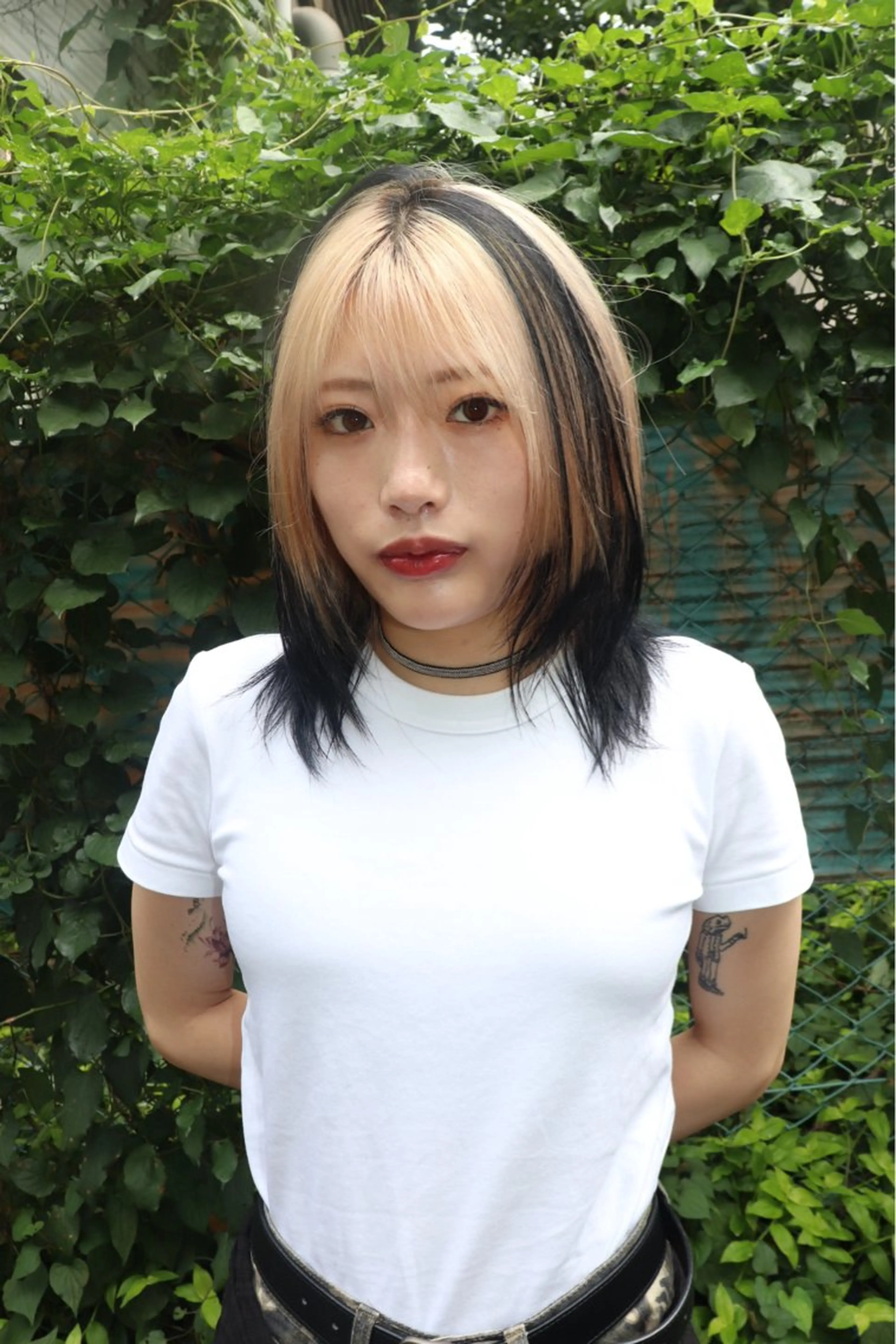 セミロング カラー ヘアアレンジ ヘアカラー @kyoniyy KYONIのヘアスタイル