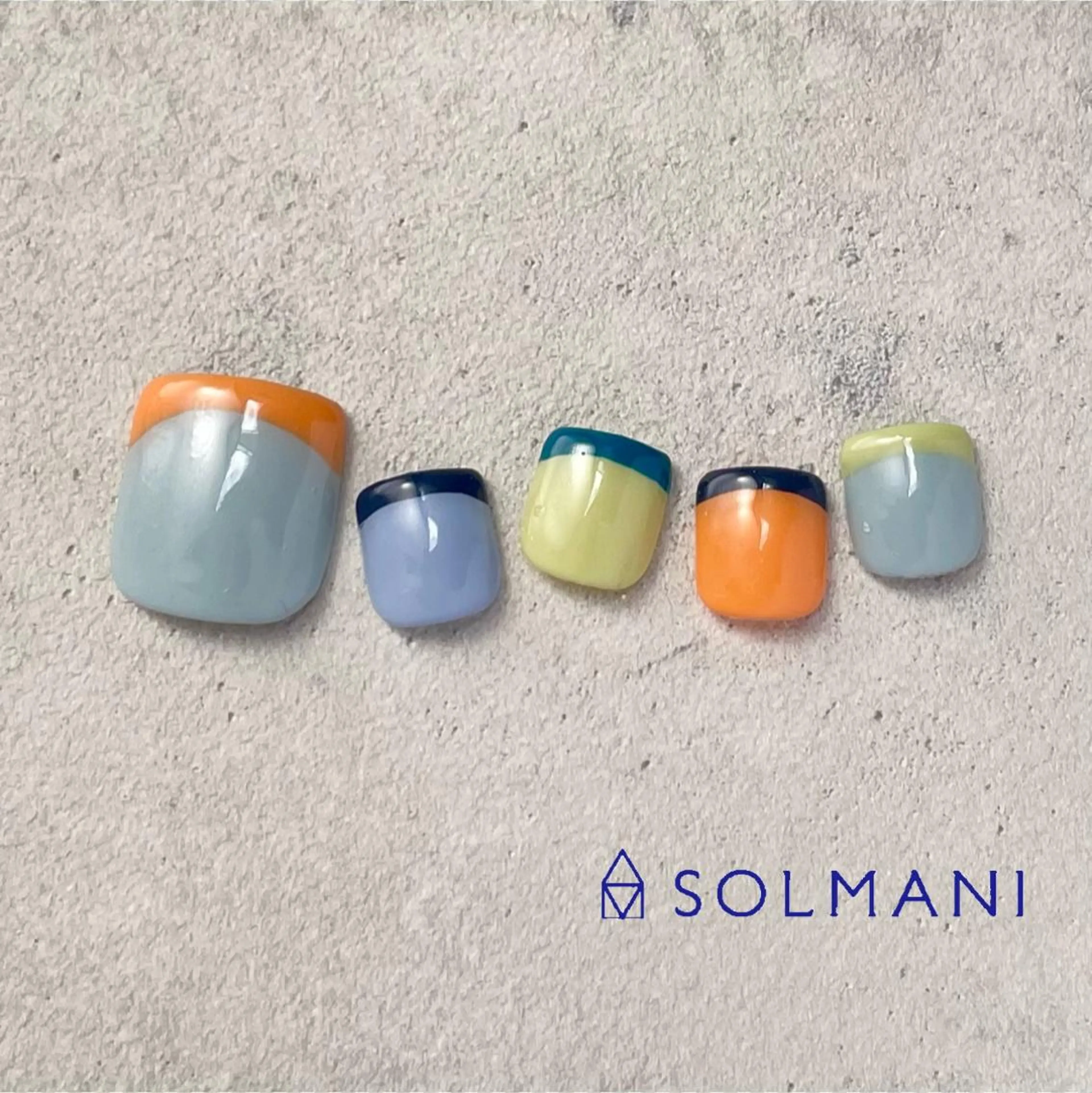 ネイル フットネイル フレンチネイル SOLMANI 予約担当のネイルデザイン