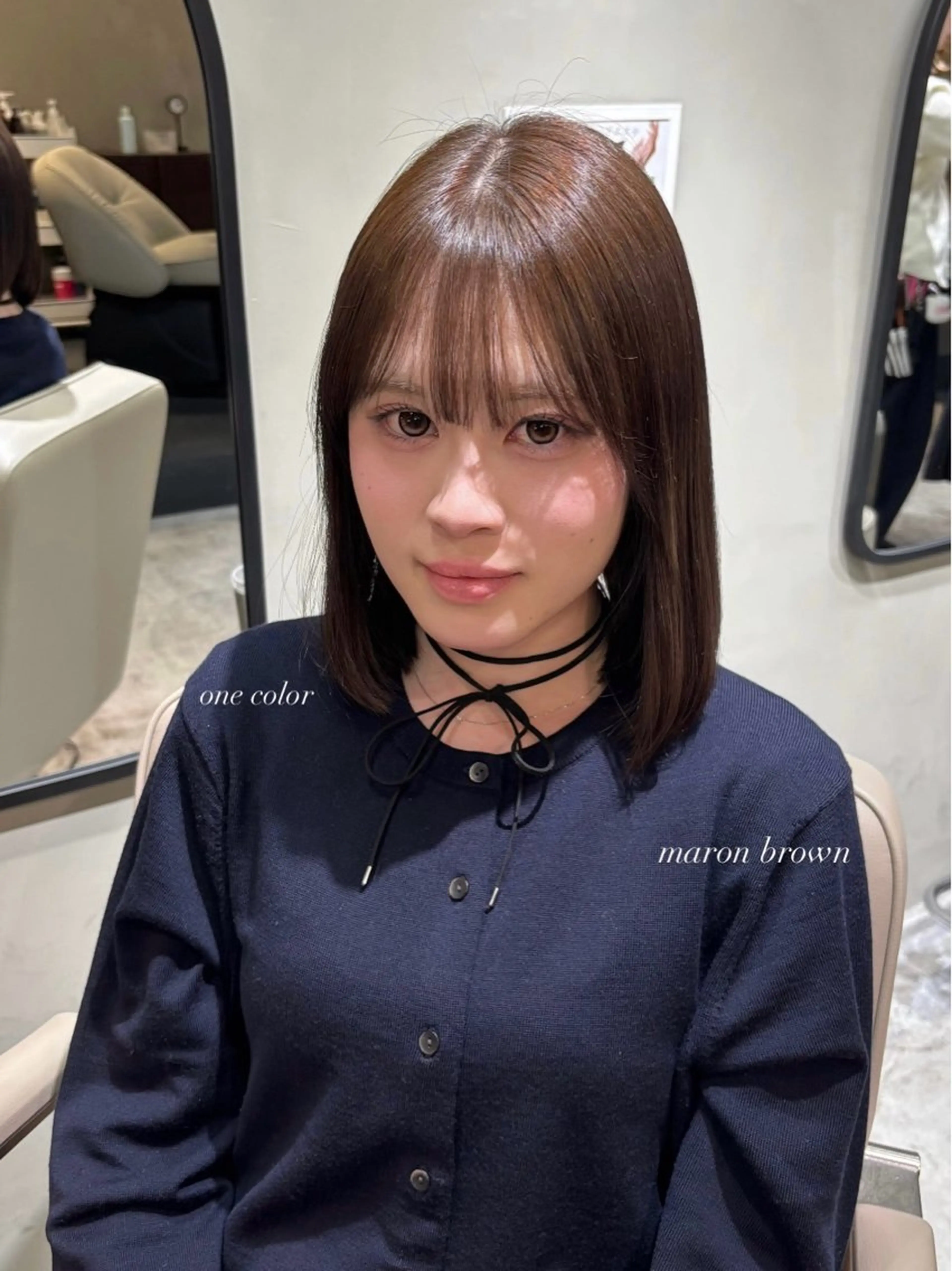 ミディアム ヘアカラー 神山美歌/髪質改善 /八丁堀のヘアスタイル