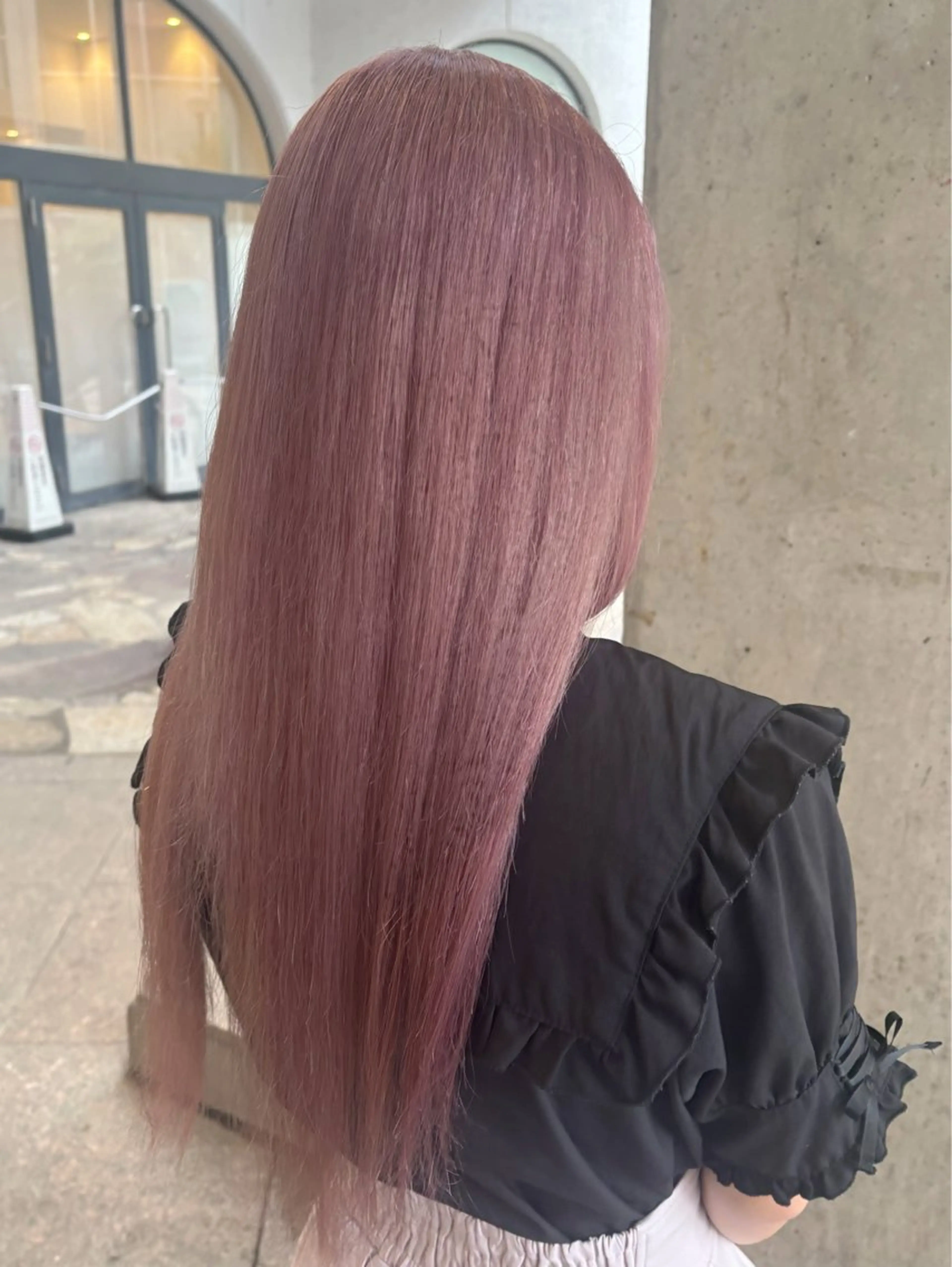 ロング カラー ブリーチ 透明感カラー ピンクカラー カット ヘアカラー ショート/ブリーチ Sakamoto🎀のヘアスタイル