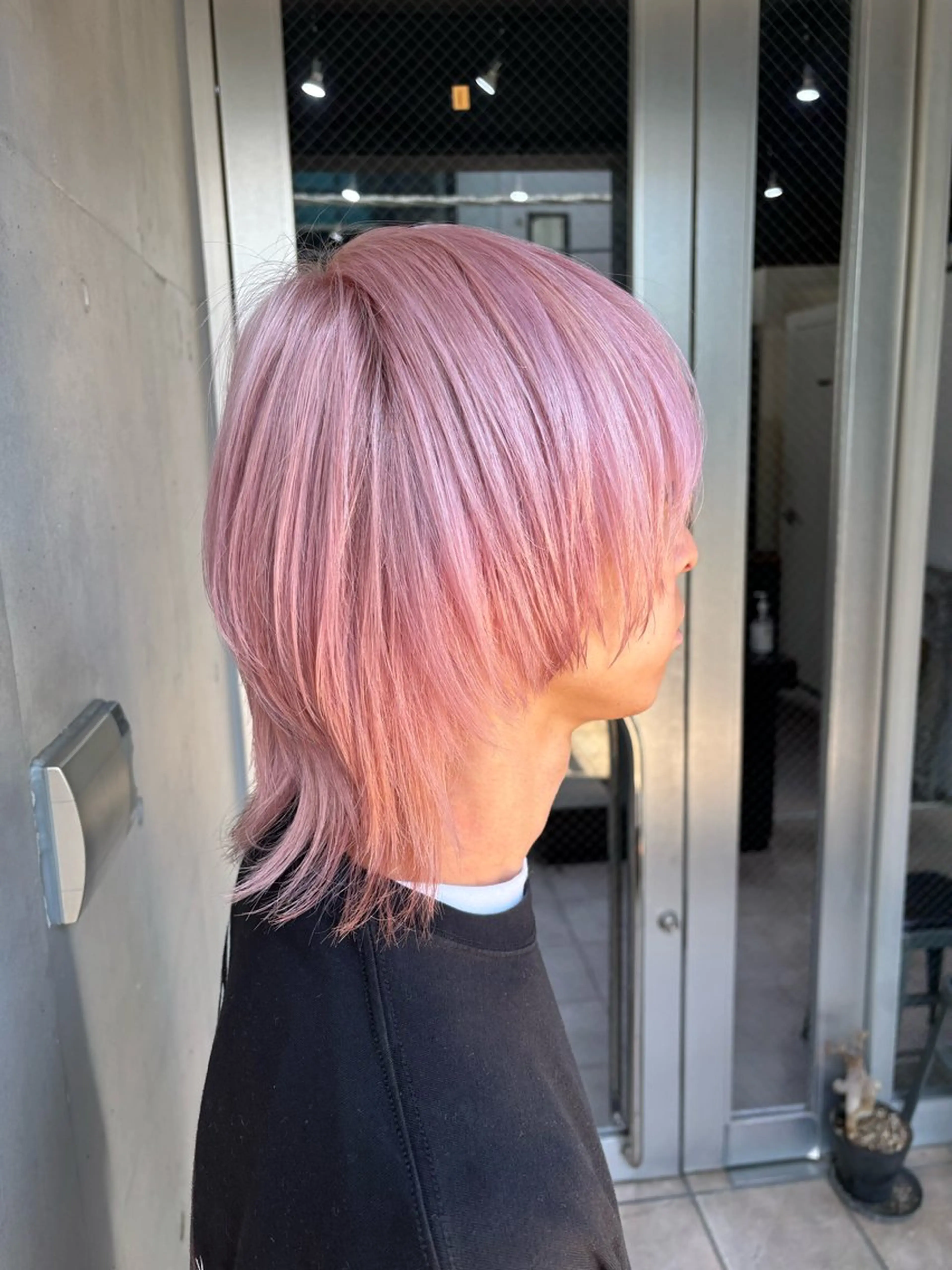 ミディアム 山影✨バレイヤージュ ハイライト✨メンズ◎のヘアスタイル