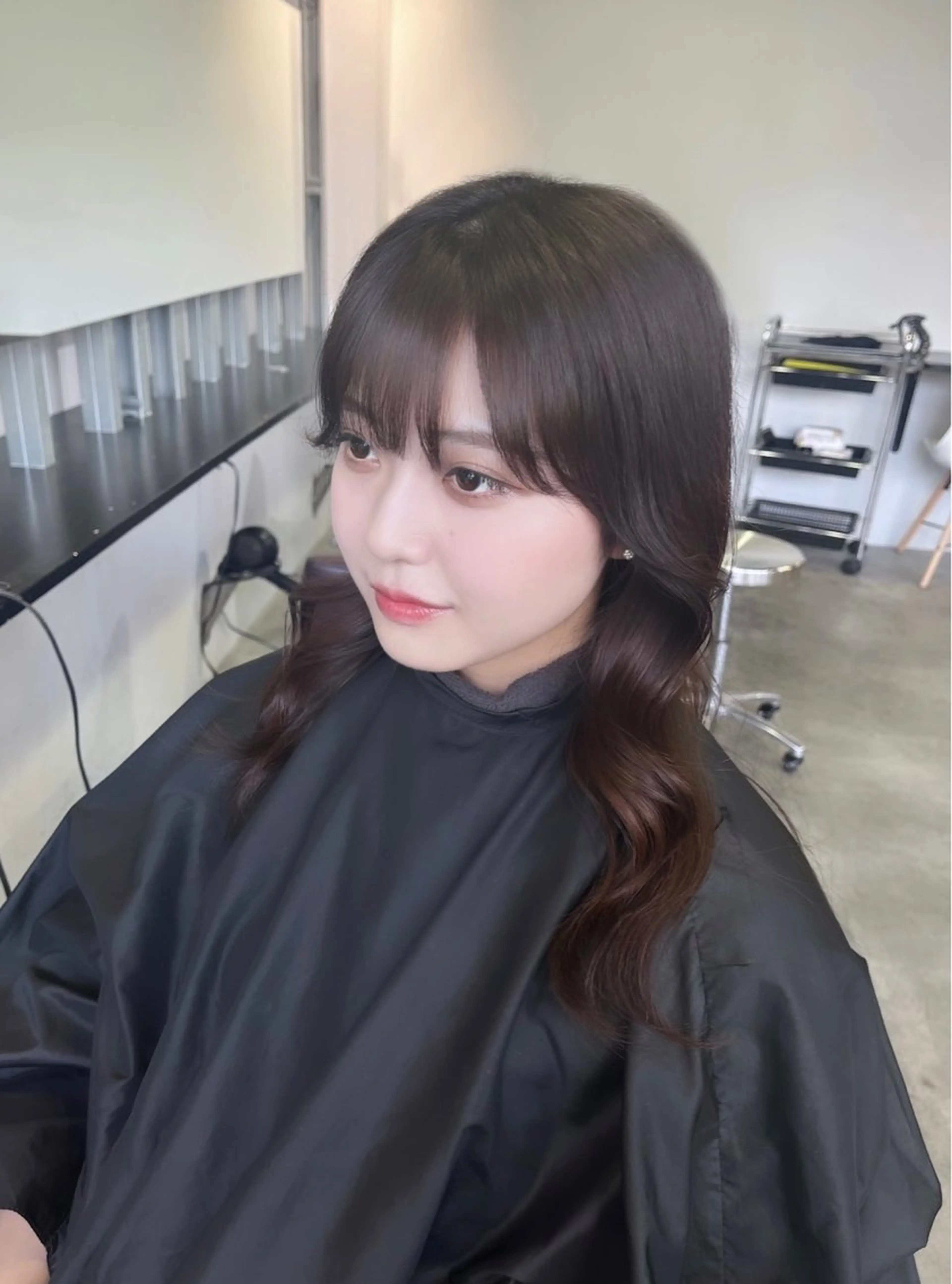 ロング こまつ まりやのヘアスタイル