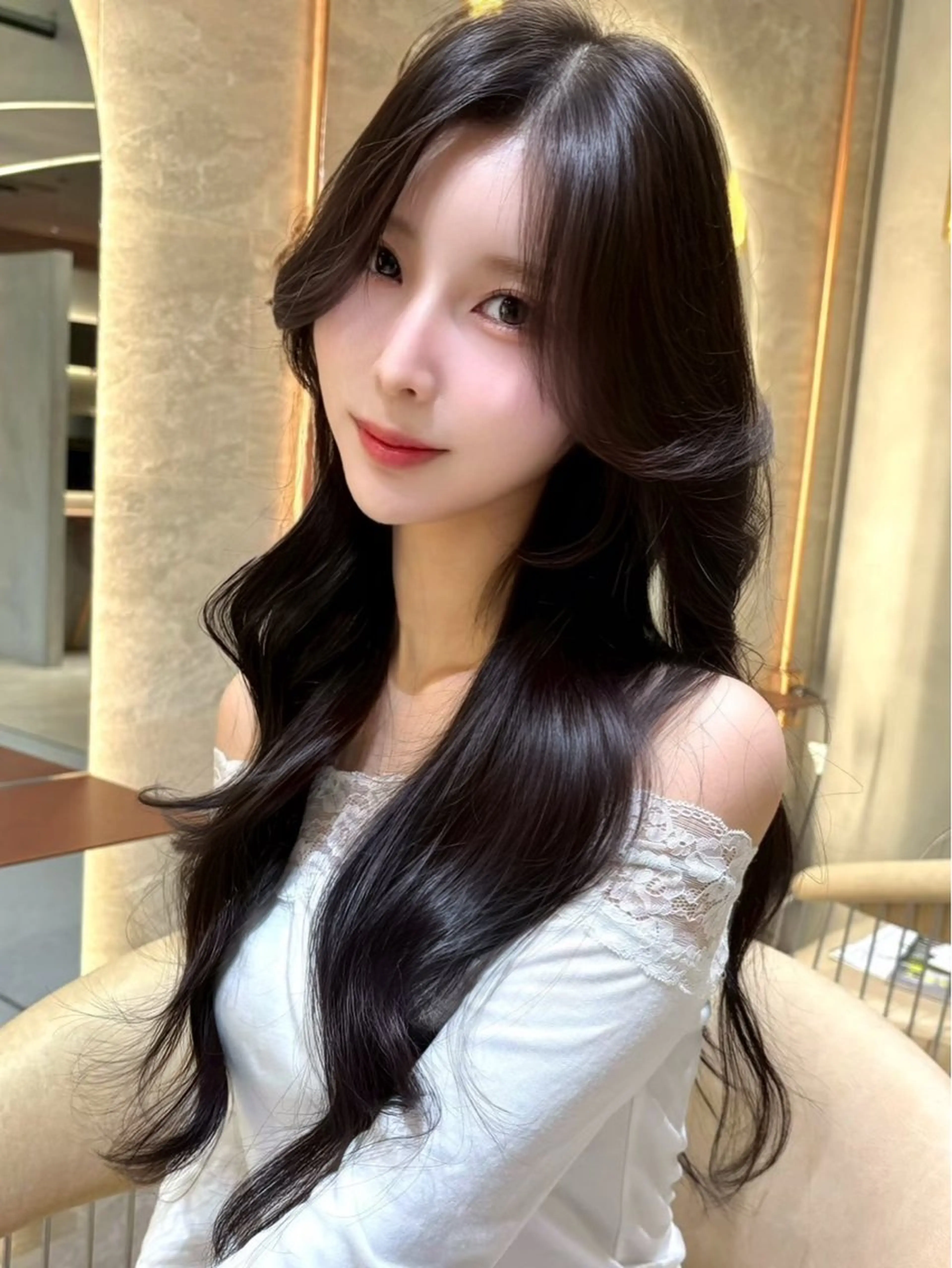 ロング カット ヘアカラー トリートメント 髪質改善 ANFINI所属・ボブ・レイヤー 田中 励也のヘアスタイル