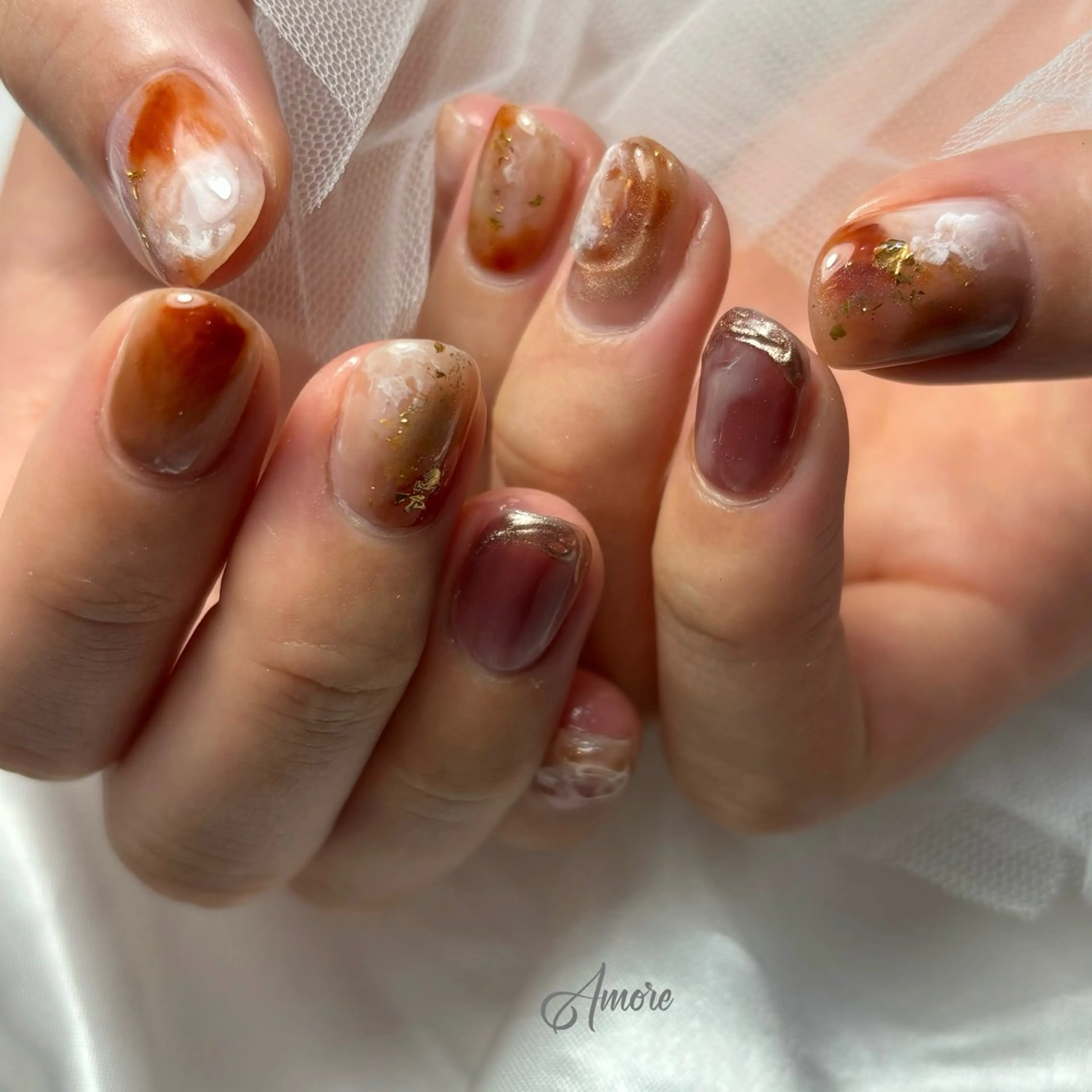 ネイル ジェルネイル キラキラネイル 韓国ネイル マグネットネイル パラジェル You kyehwaのネイルデザイン