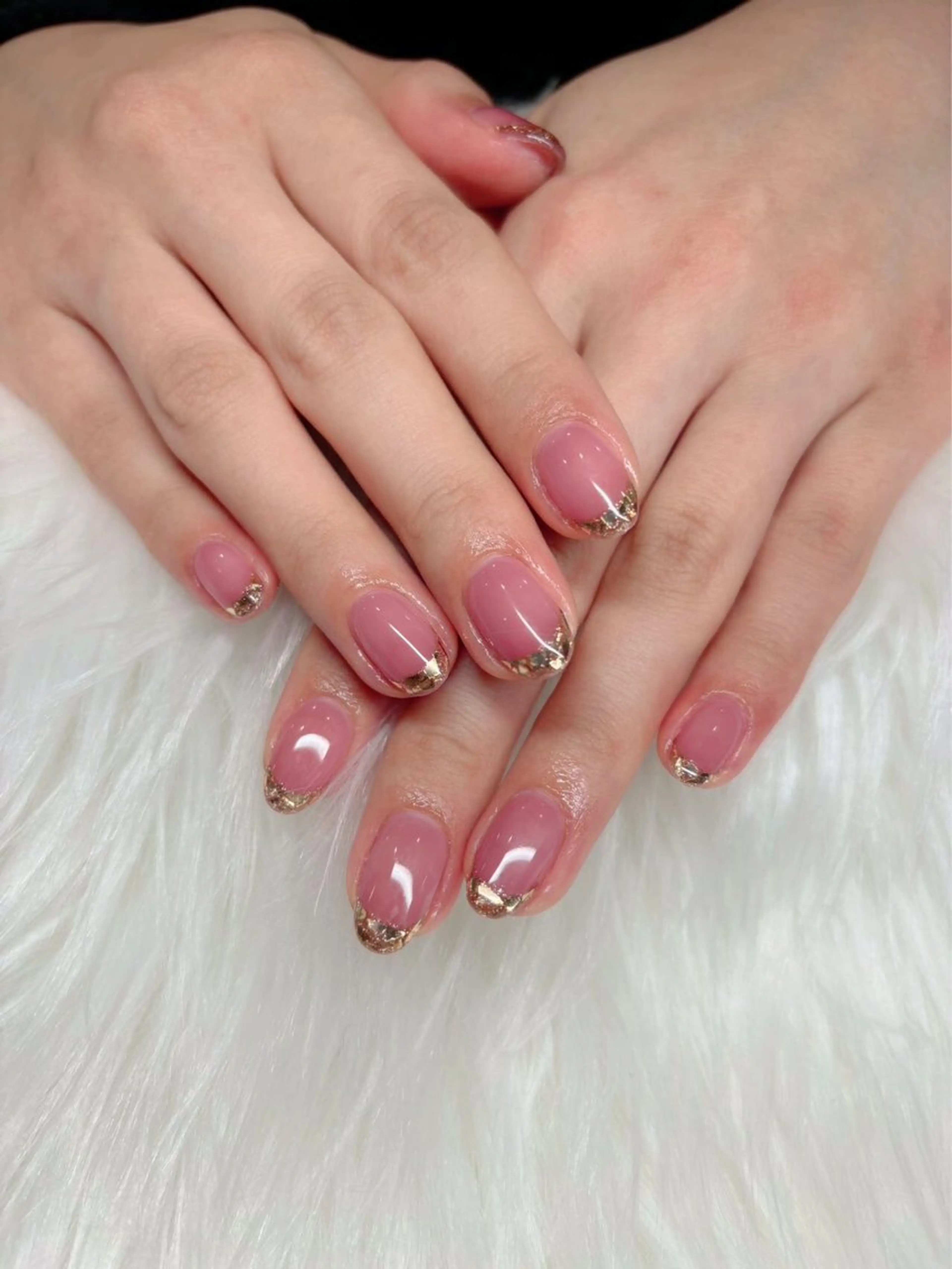 【練習モデル】自爪✨ガラスフレンチ🎀ハンドケア付き💅の写真