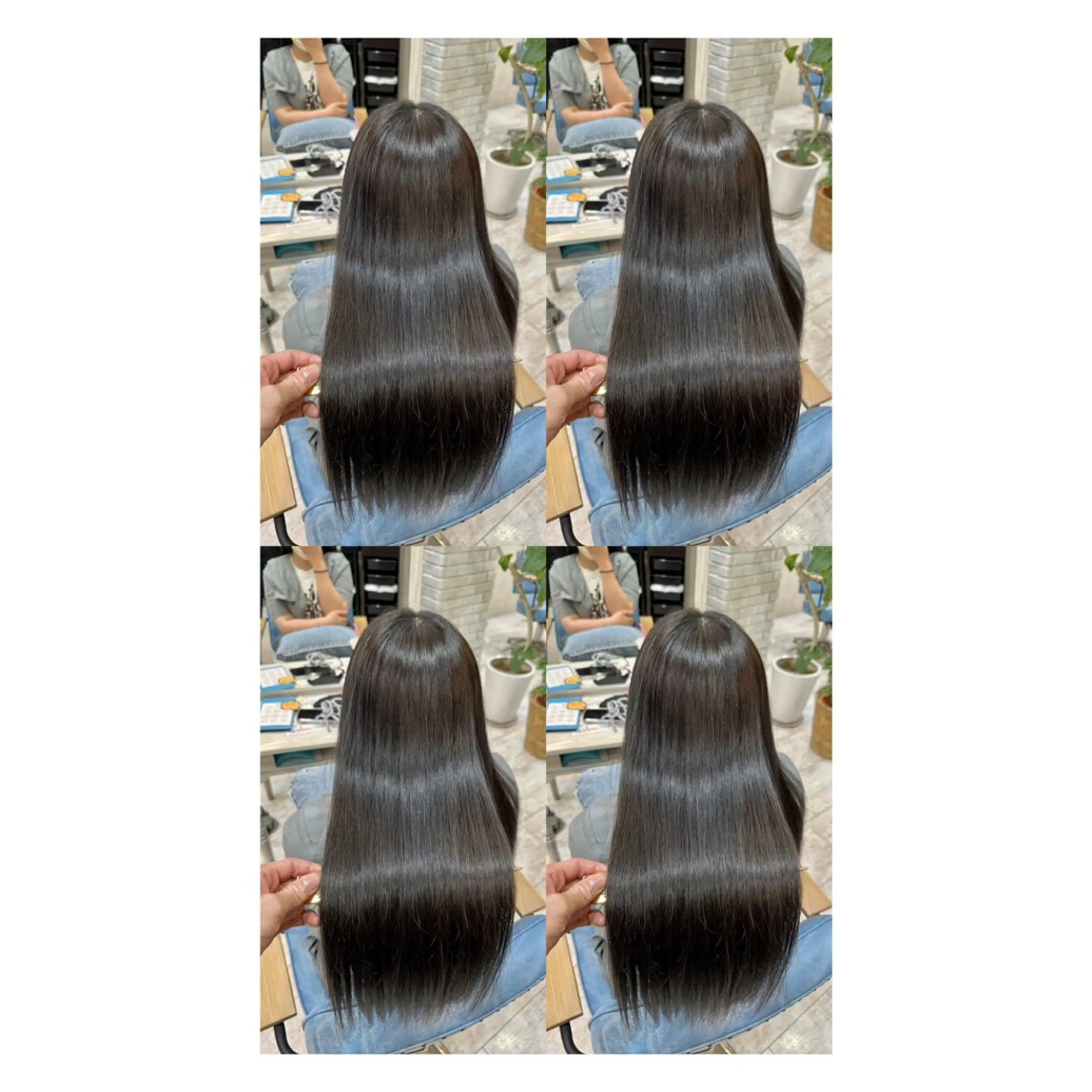 ロング カラー 透明感カラー 髪質改善 縮毛矯正 トリートメント カット ヘアカラー トリートメント 店長✨レイヤー✖️ 髪質改善✖️韓国ヘアのヘアスタイル