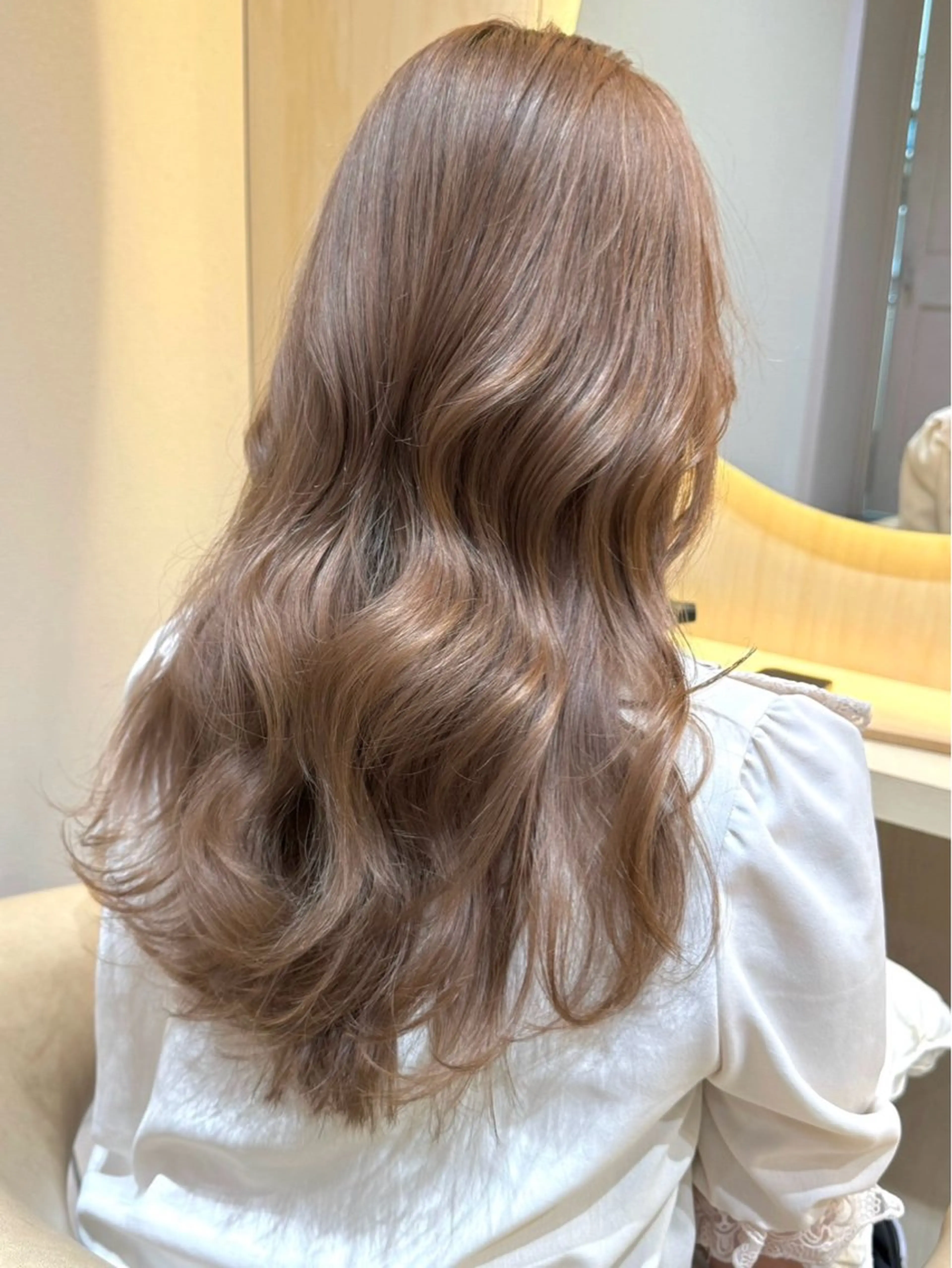 ロング カット ヘアカラー トリートメント 縮毛矯正/透明感/ 松葉 晃明のヘアスタイル