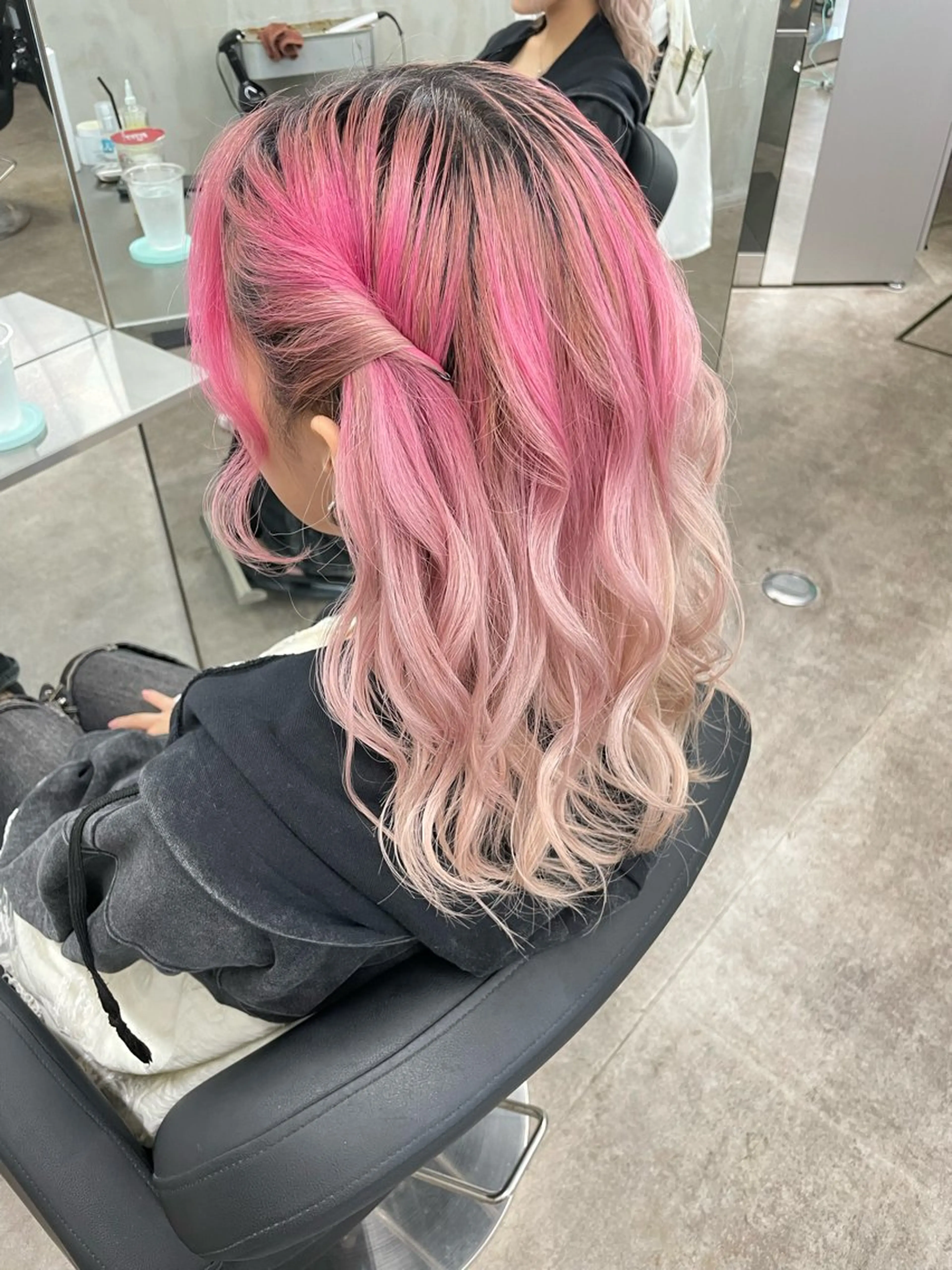 ミディアム ヘアセット 速水 ゆきののヘアスタイル