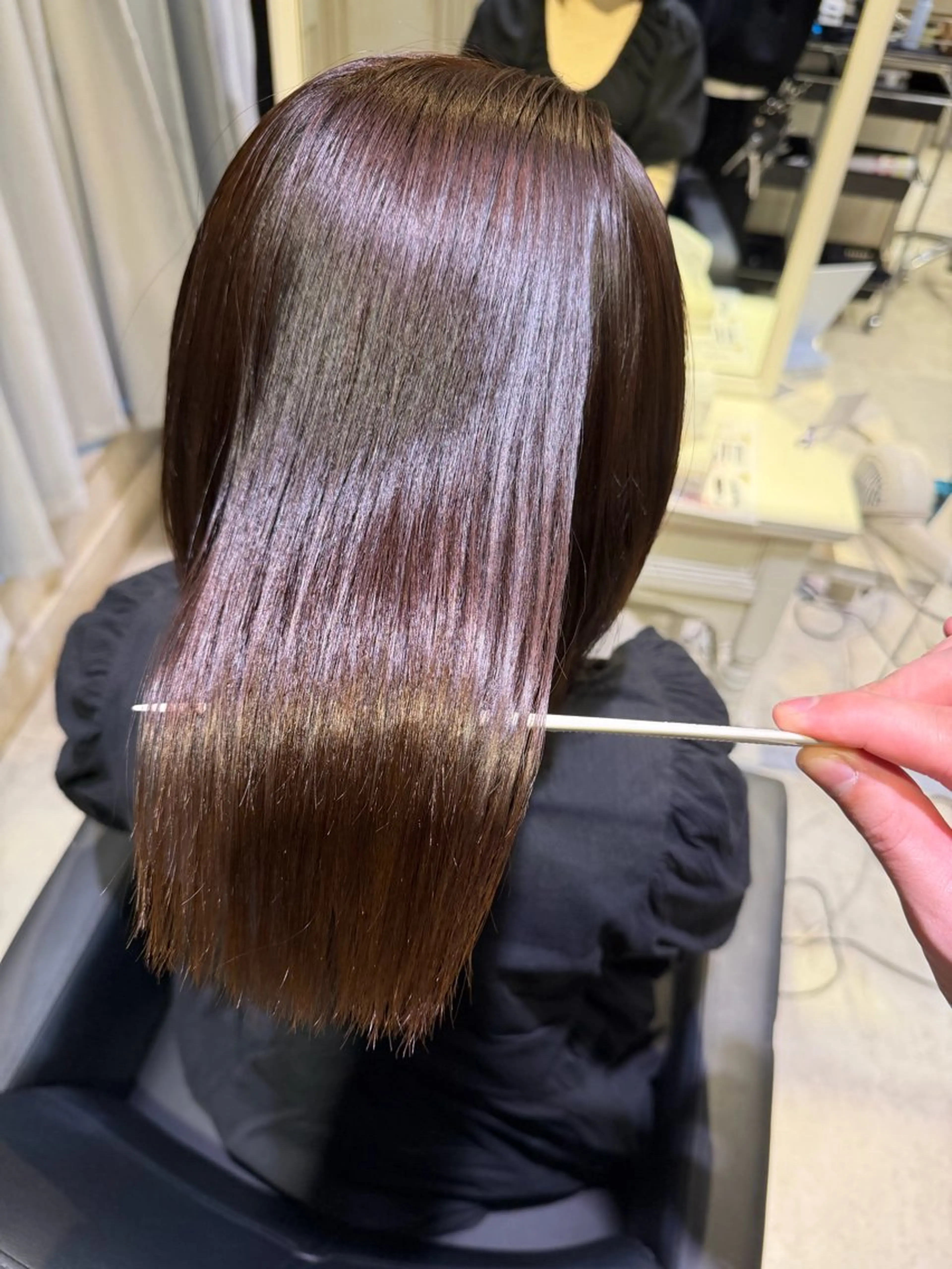 セミロング カット ヘアカラー トリートメント 🟠髪質改善縮毛矯正 YUTO🟠のヘアスタイル