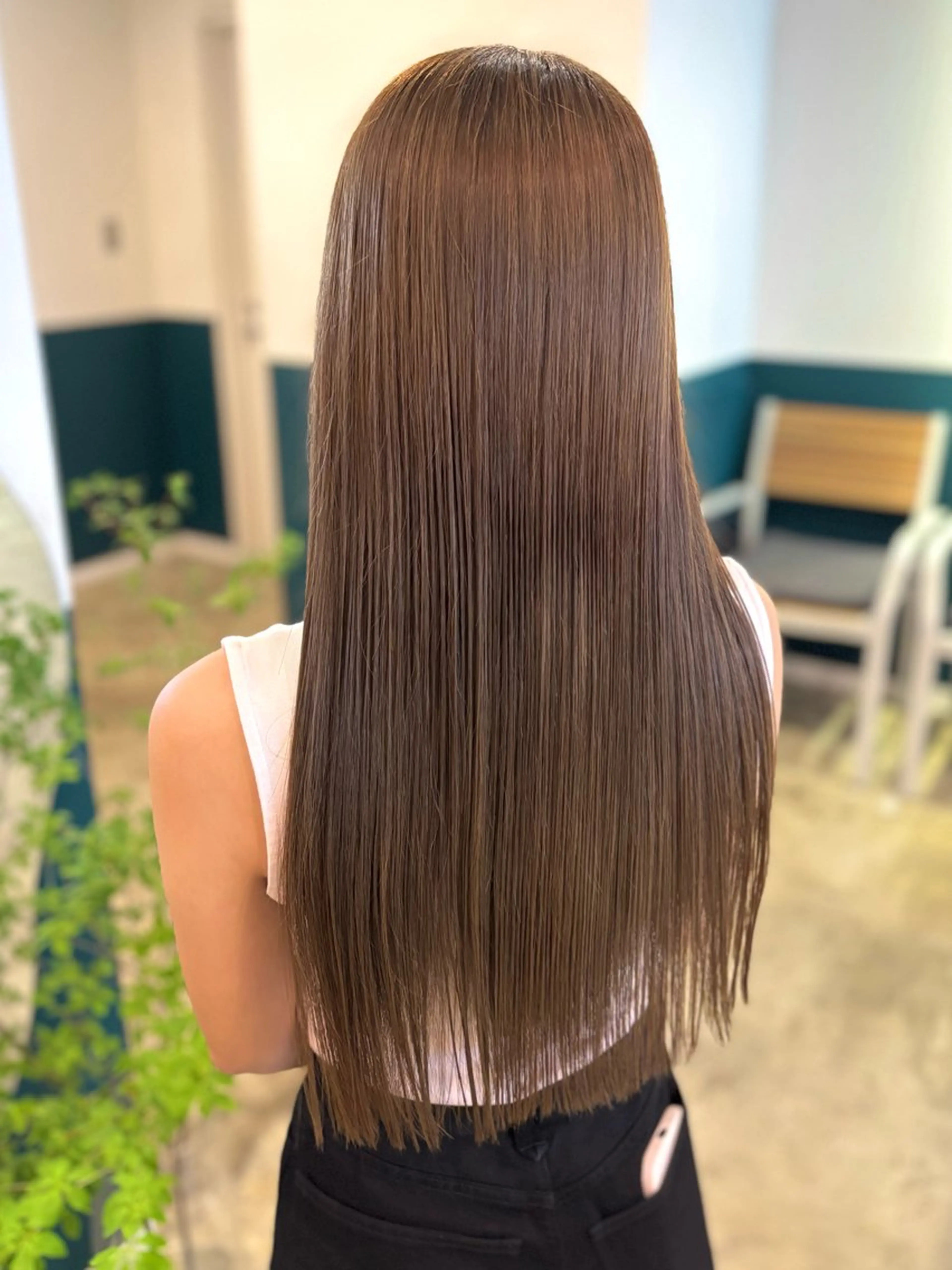 ロング ヘアカラー トリートメント ☁️RIKA☁️ @ri2_____bのヘアスタイル