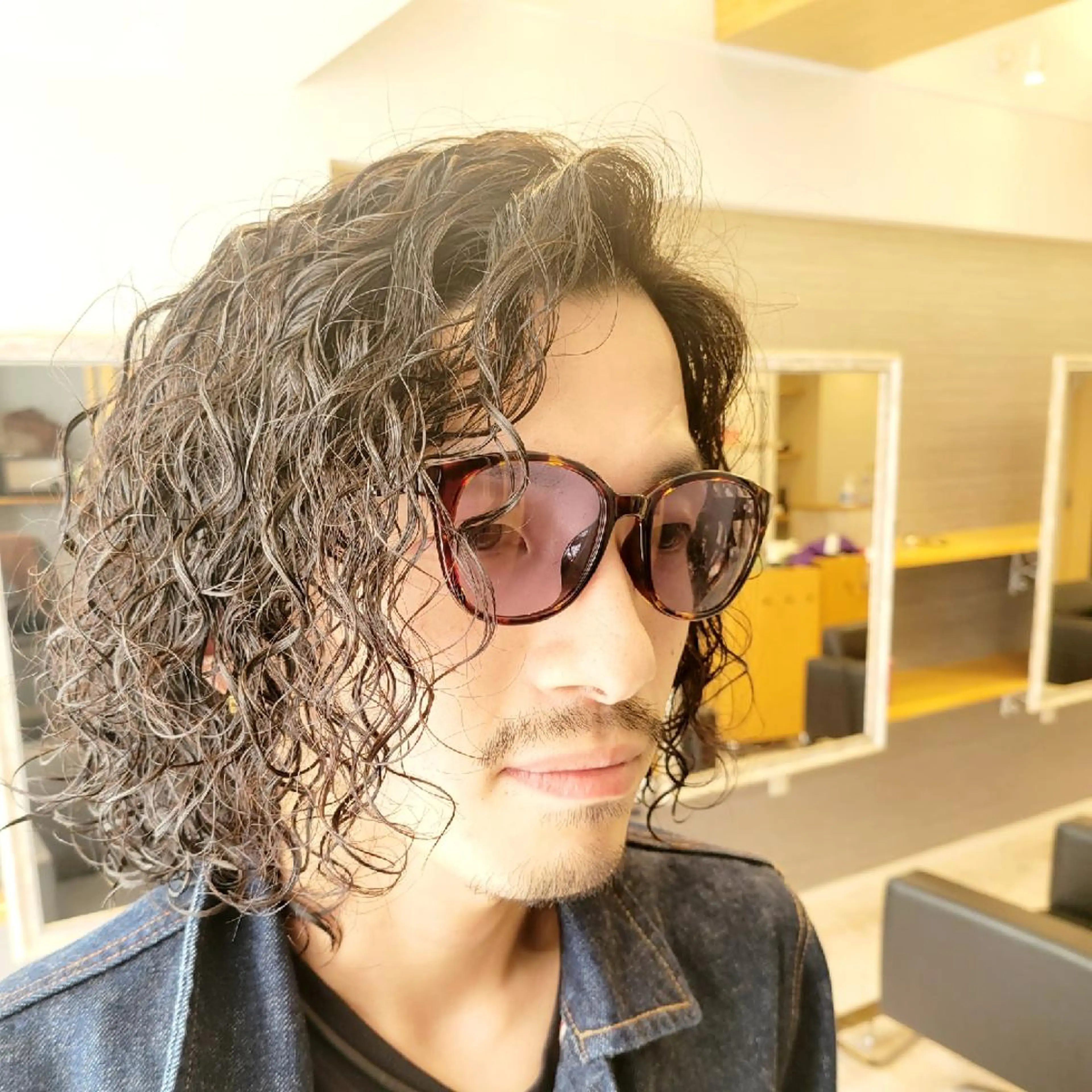 セミロング パーマ カット パーマ トリートメント mens salon magic所属・谷川 一成のヘアスタイル