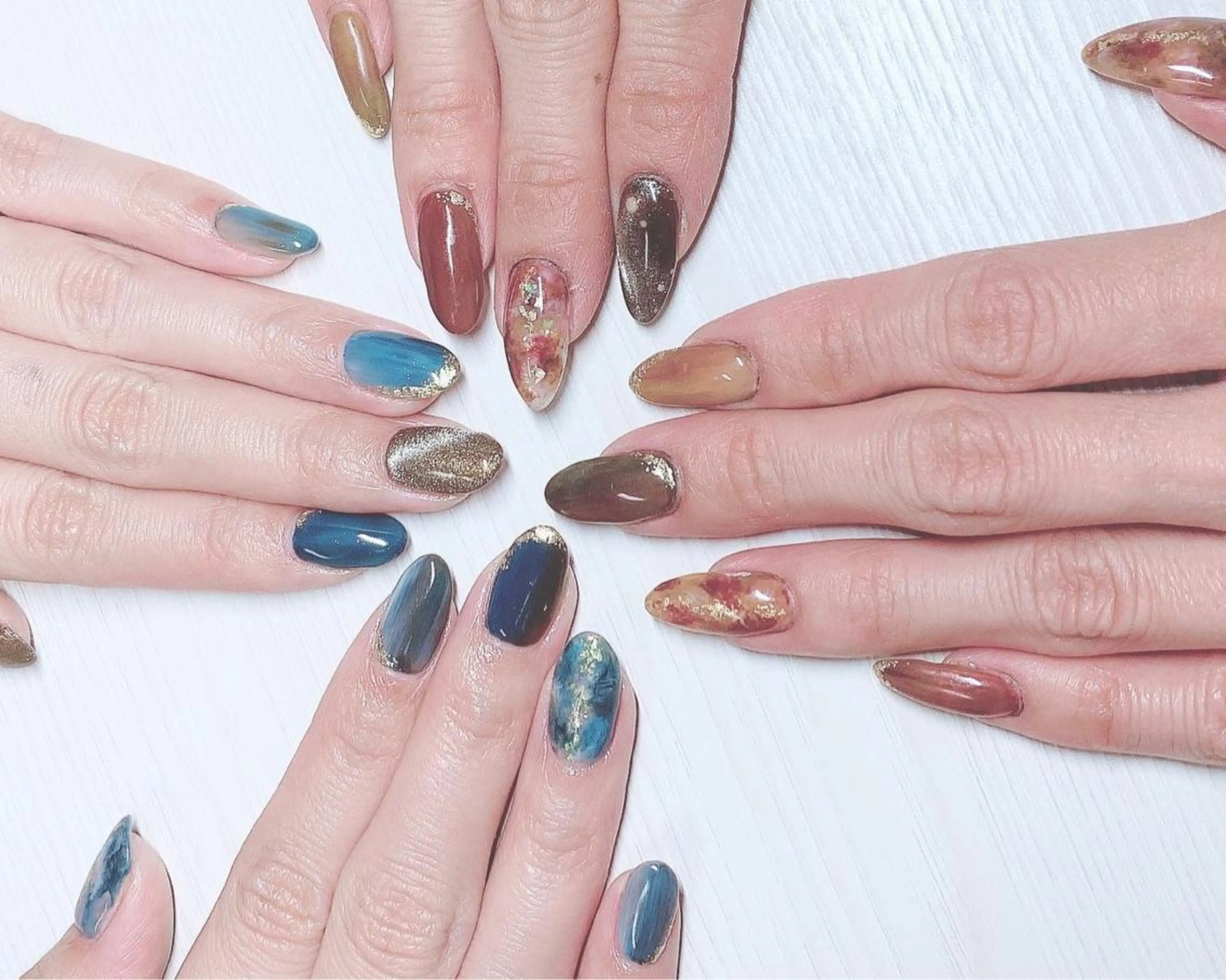 メンズ ネイル おそろいネイル RooT Nailのネイルデザイン