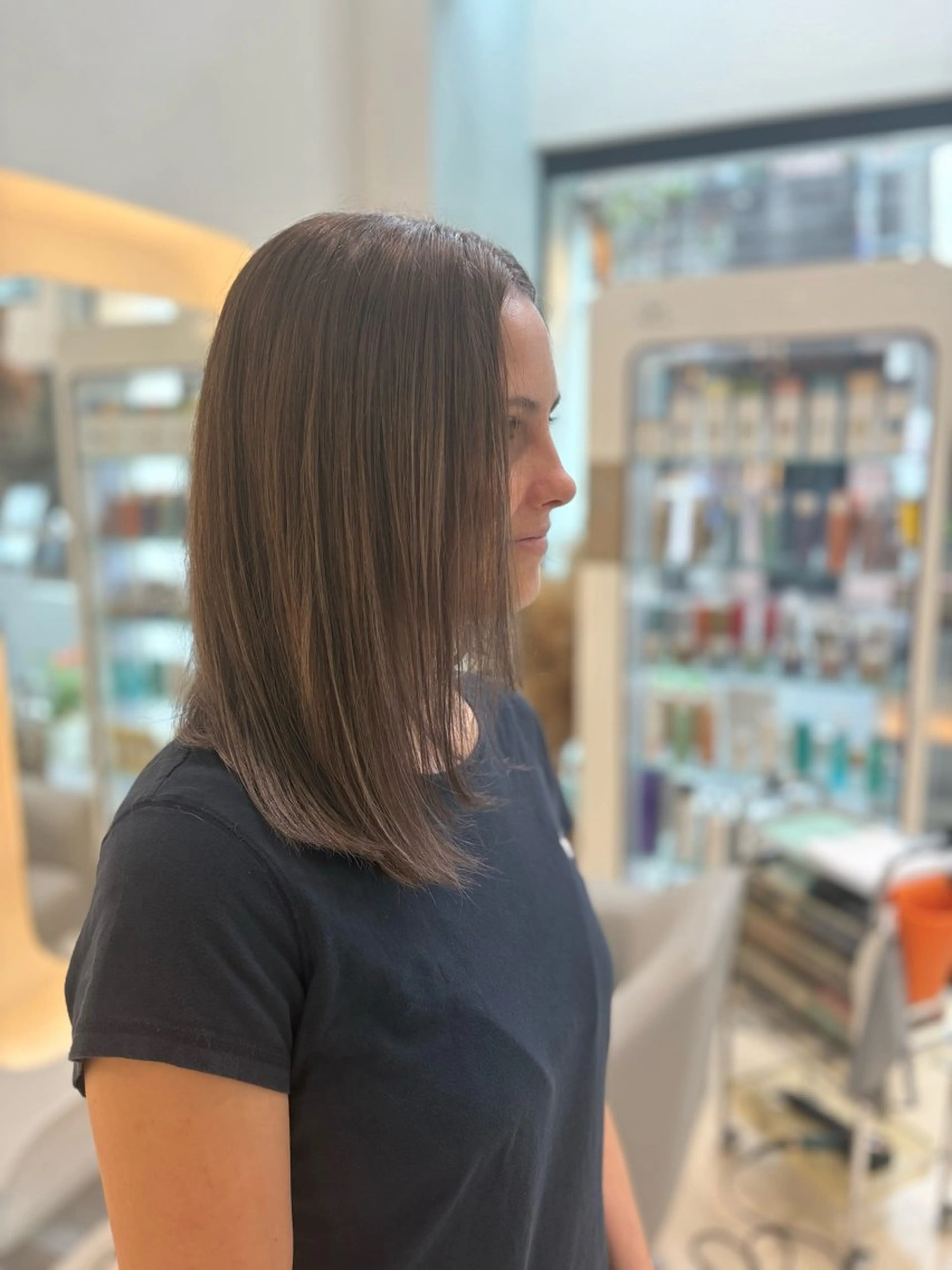 セミロング カラー カラーモデル募集/ 平尾ひよりのヘアスタイル