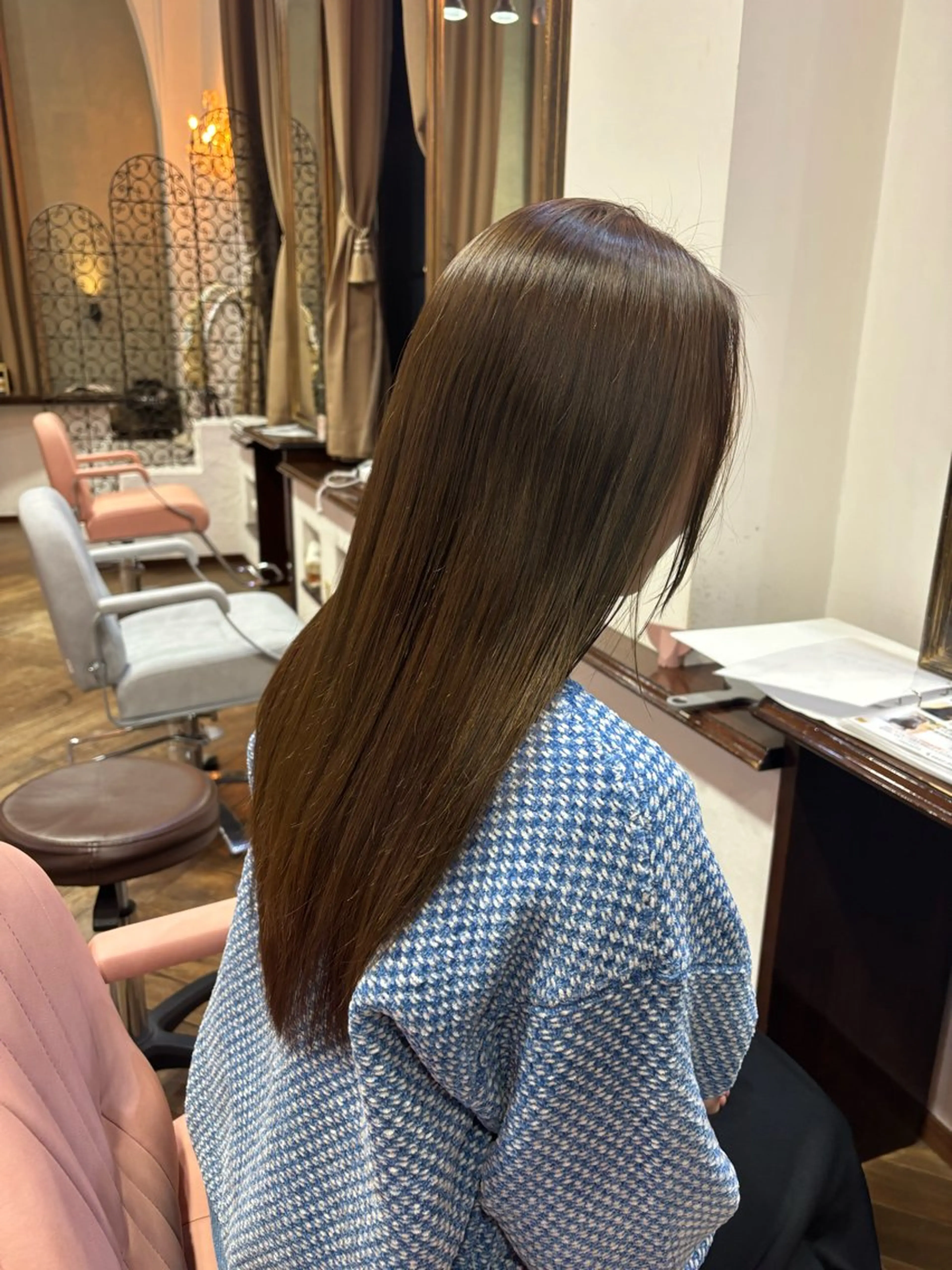 ロング カラー カット 勝田 沙耶のヘアスタイル