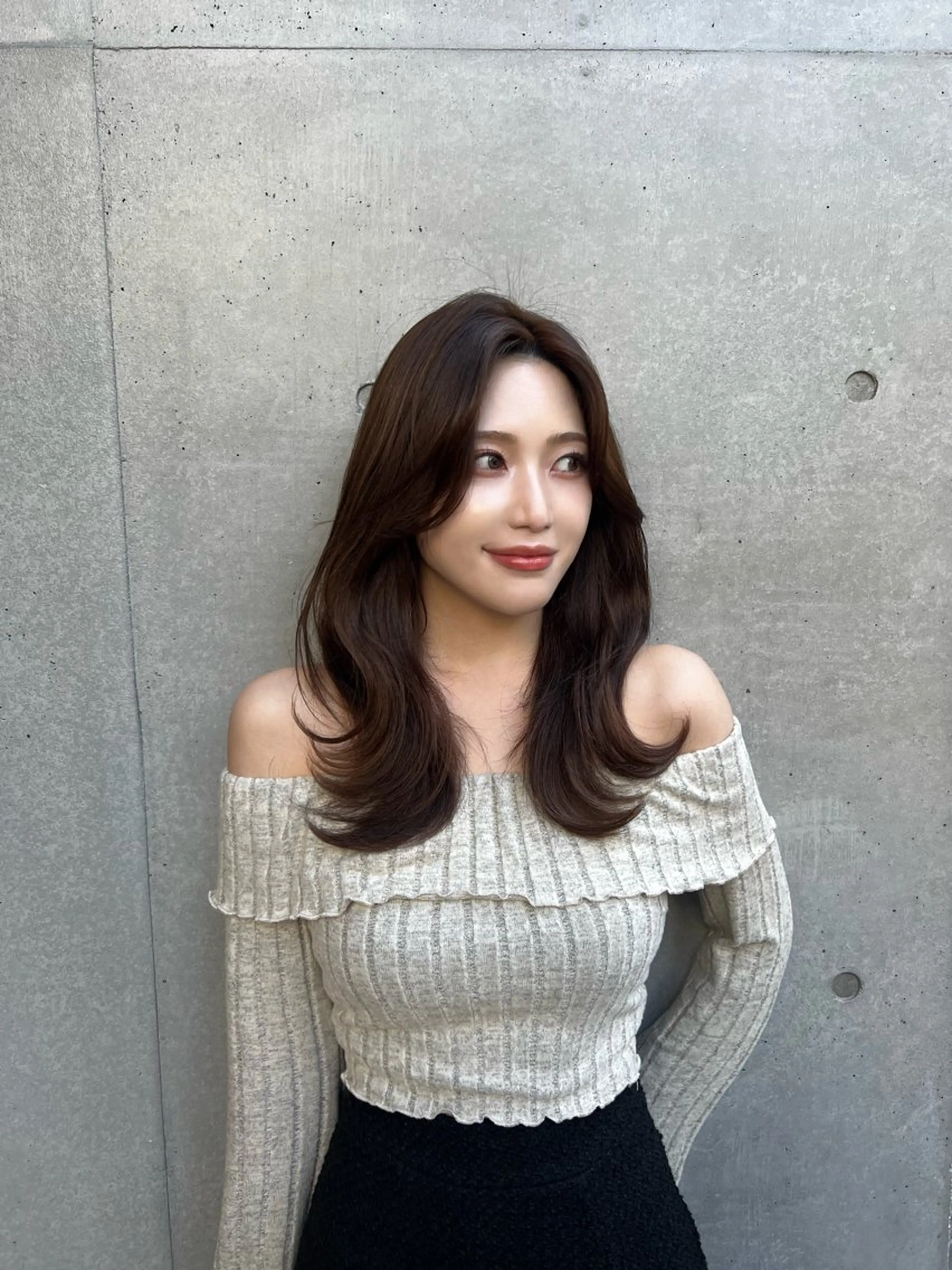 ミディアム 高島大登/顔周り /レイヤーカットのヘアスタイル