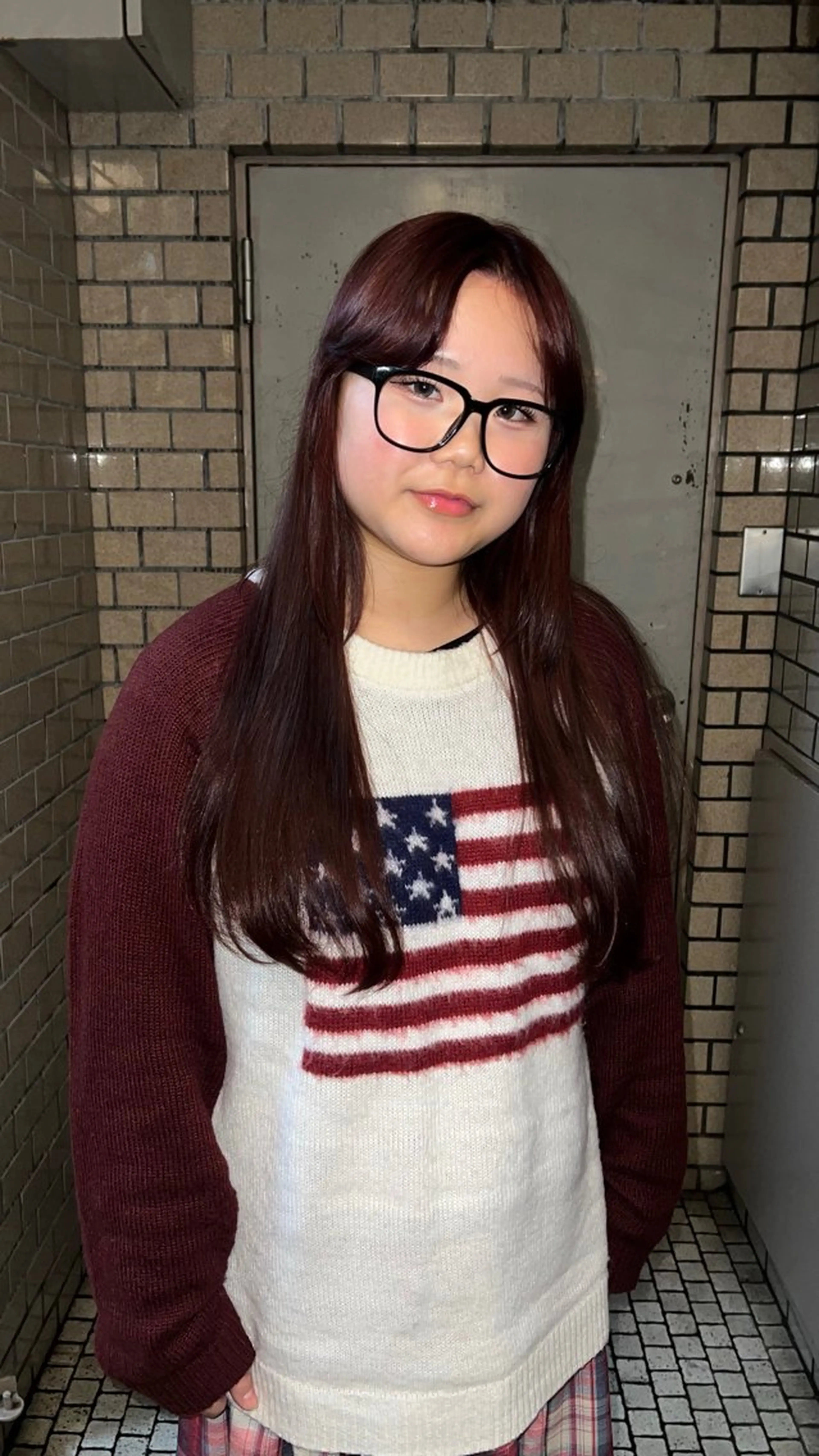 セミロング 室屋 鈴音のヘアスタイル