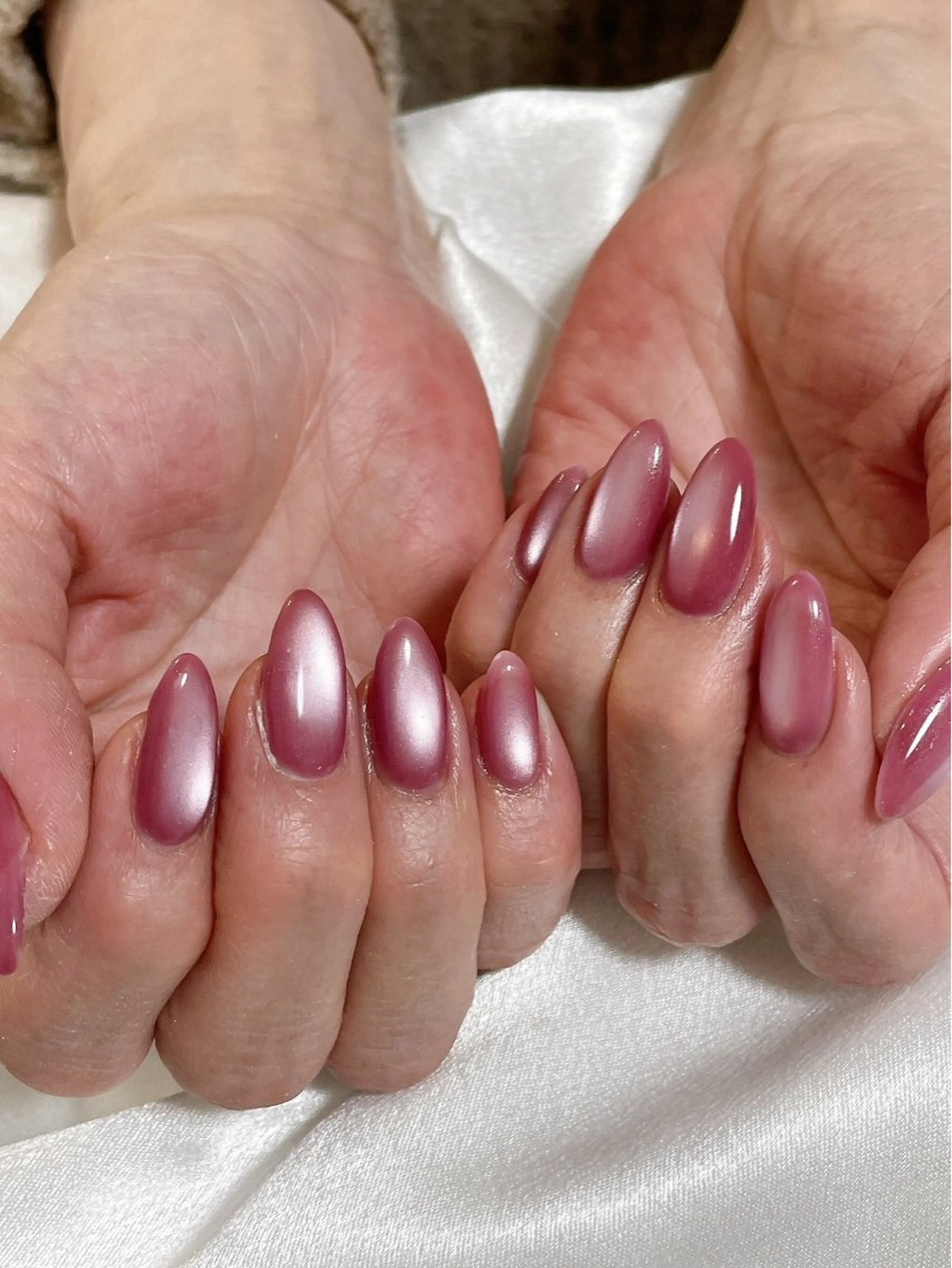 ネイル オーロラネイル 桜ネイル フラワーネイル フットネイル フレンチネイル ハンドネイル kiki nail たまプラーザのネイルデザイン