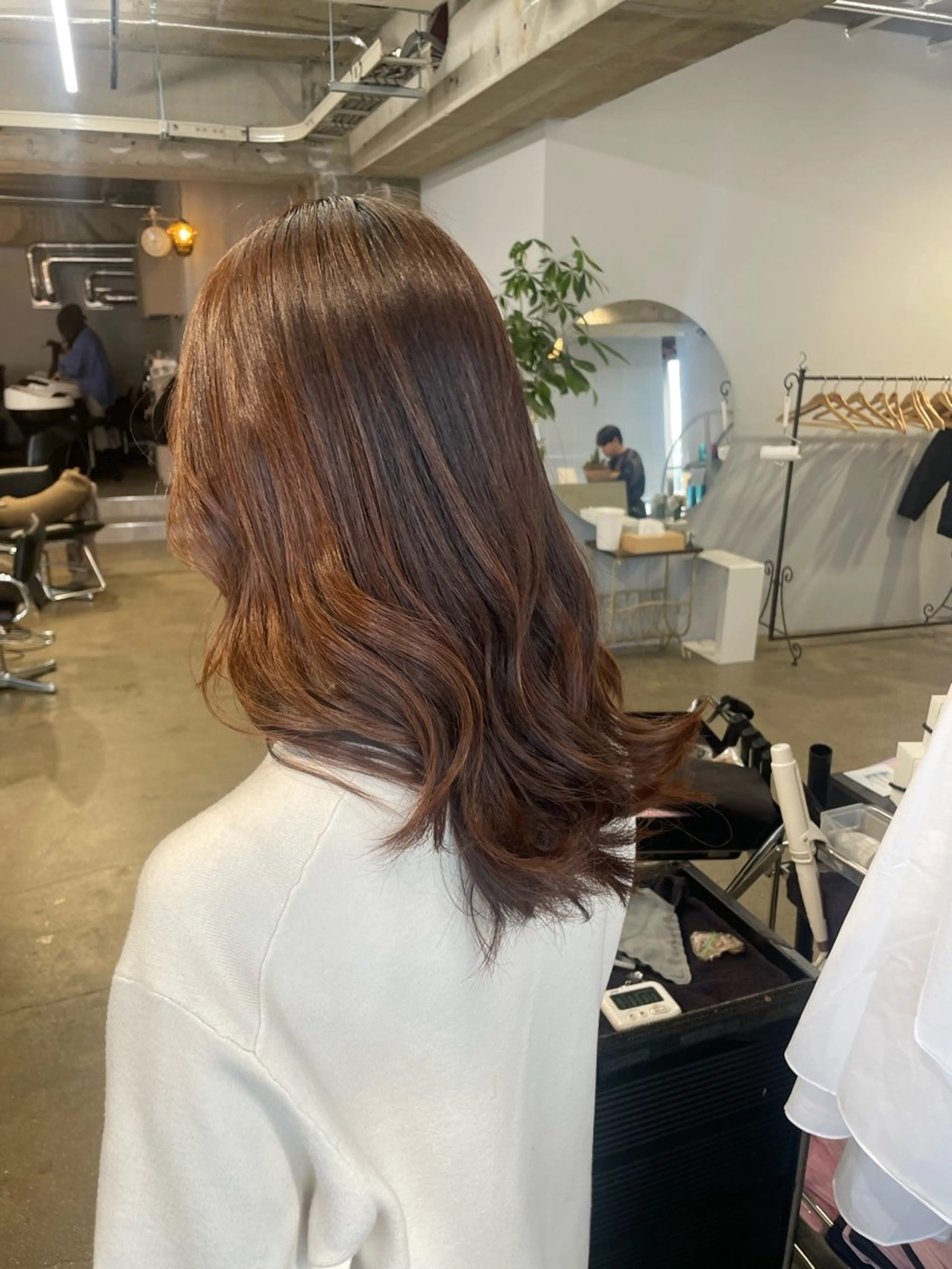 セミロング レイヤーカット カット 高橋 ユウタのヘアスタイル