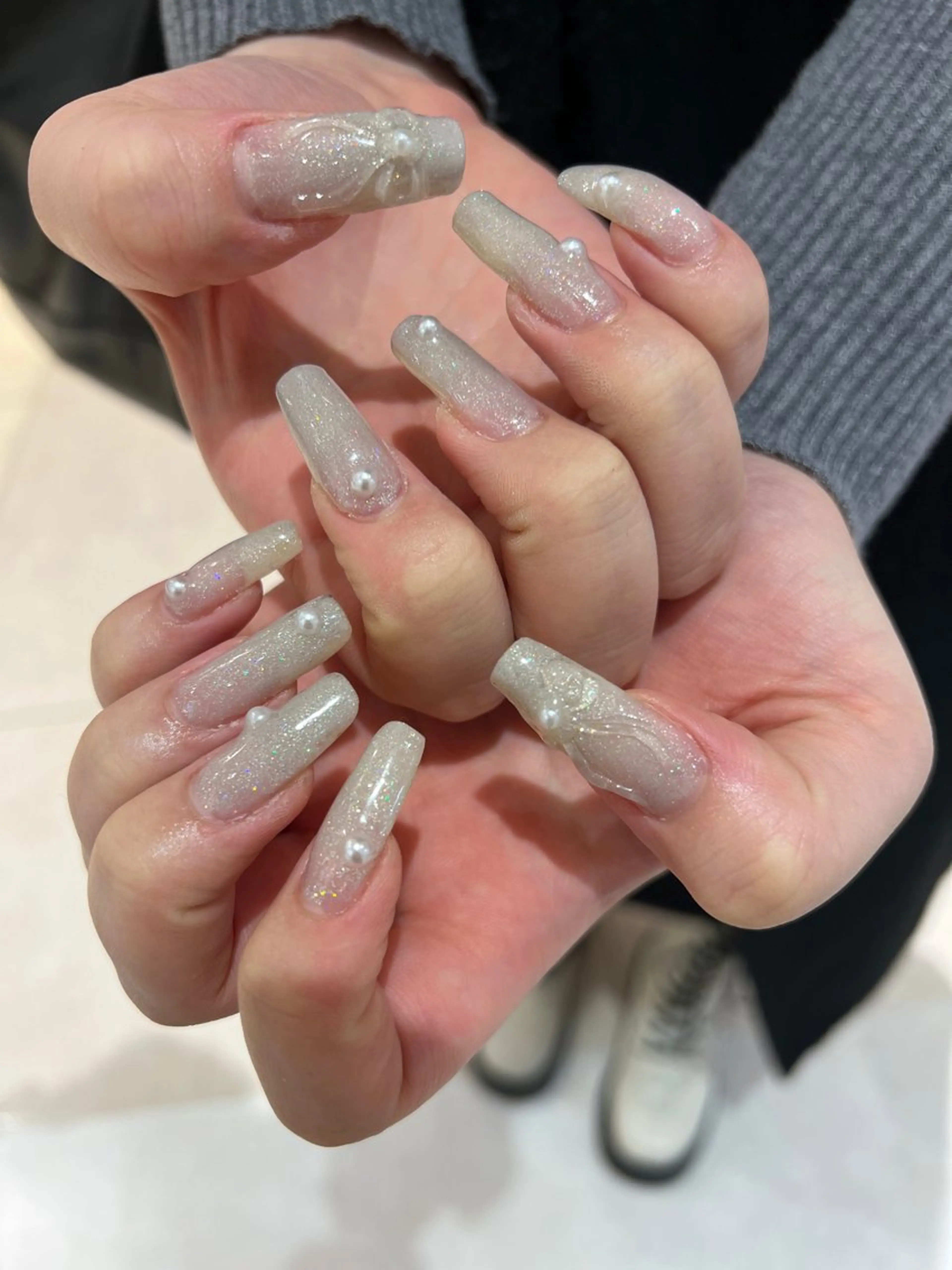 ネイル ハンドネイル 個性派ニュアンス nuts nail所属・【池袋】nuts nail　なつみのネイルデザイン