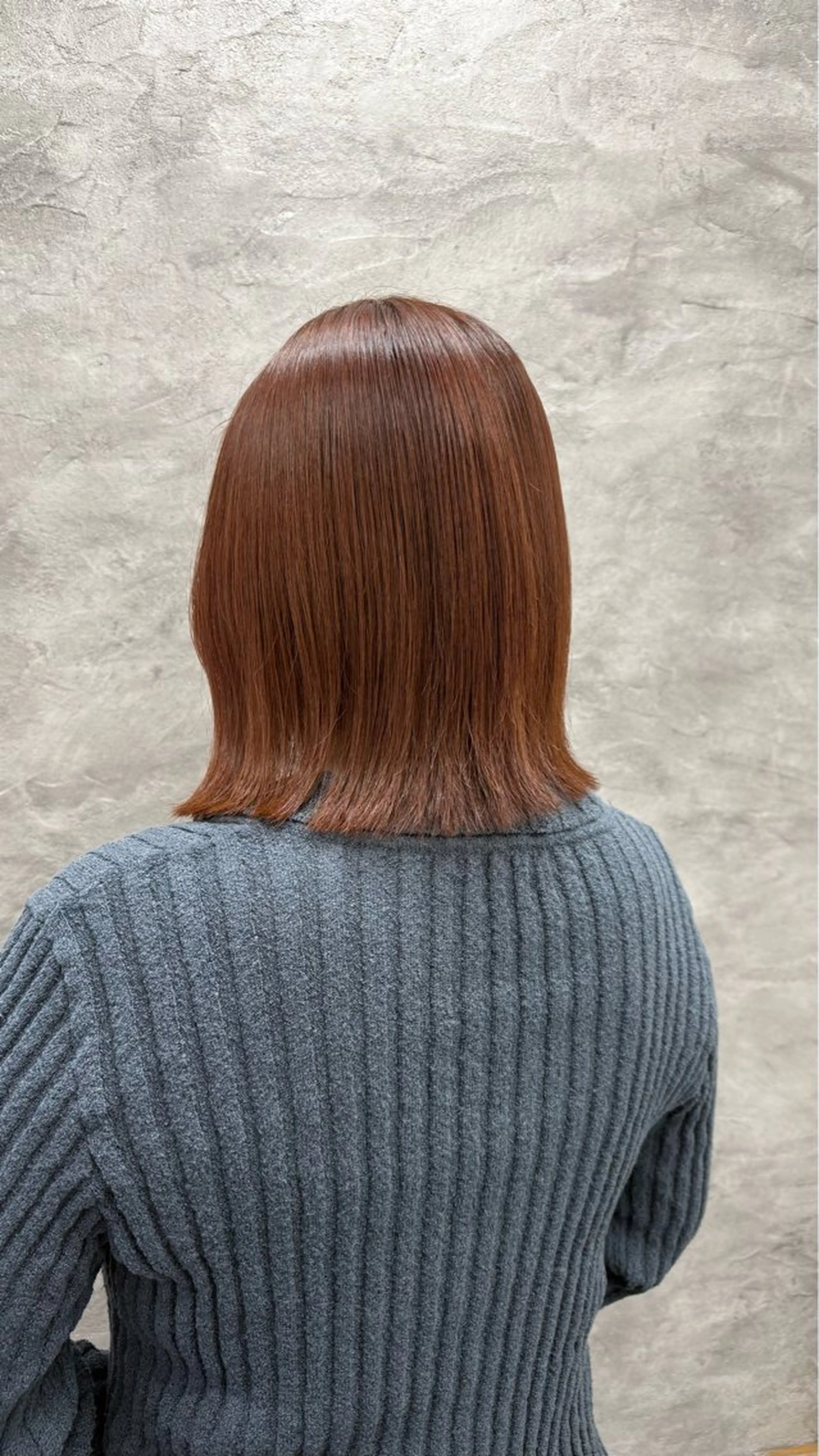 ミディアム ヘアカラー トリートメント 小島 咲音/艶カラー /酸性ストレートのヘアスタイル