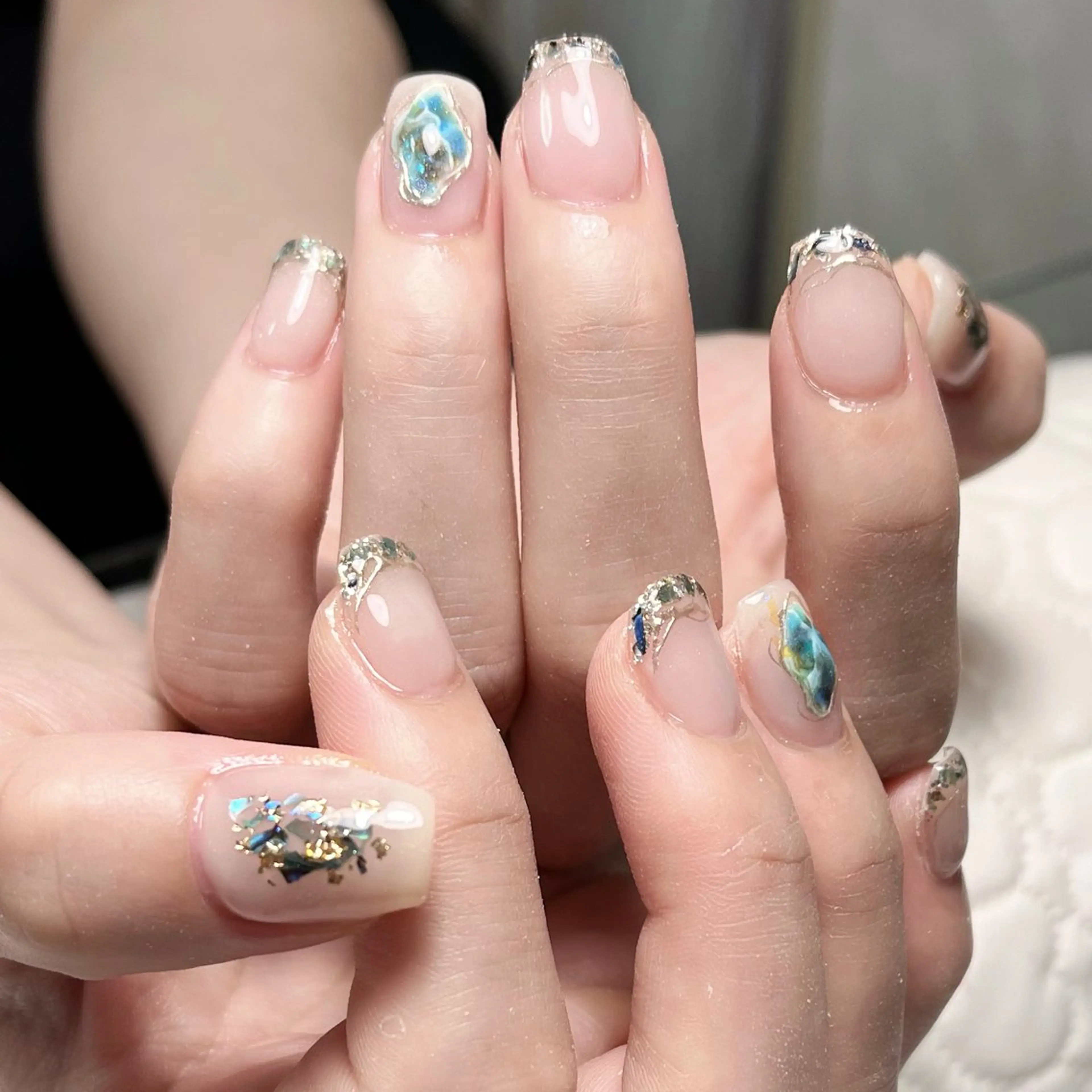 ネイル ニュアンスネイル シンプルネイル 夏ネイル Twinkle Nail Kuboのネイルデザイン