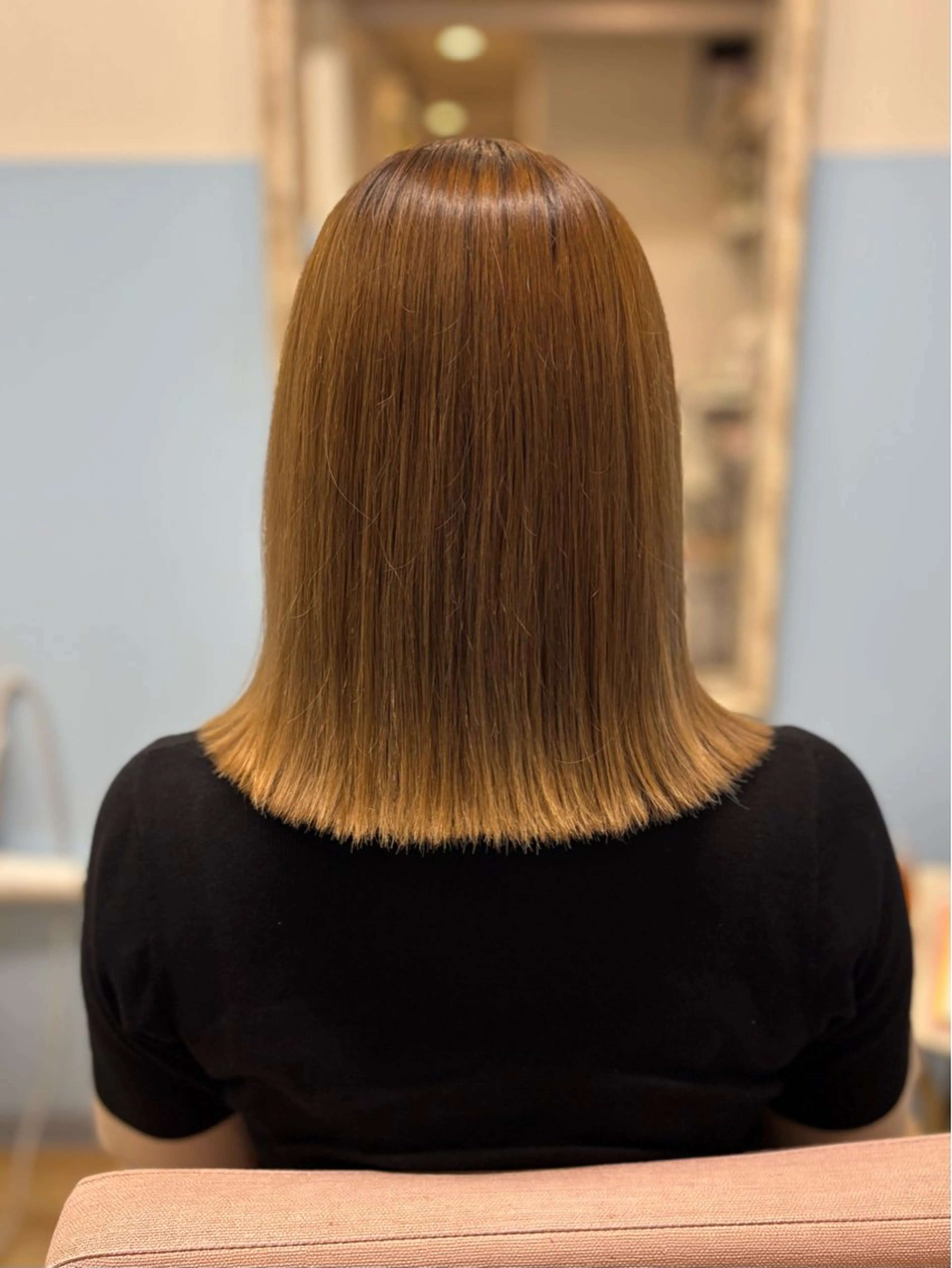 ミディアム カラー ベージュカラー ヘアカラー トリートメント ナギサ 🐶のヘアスタイル