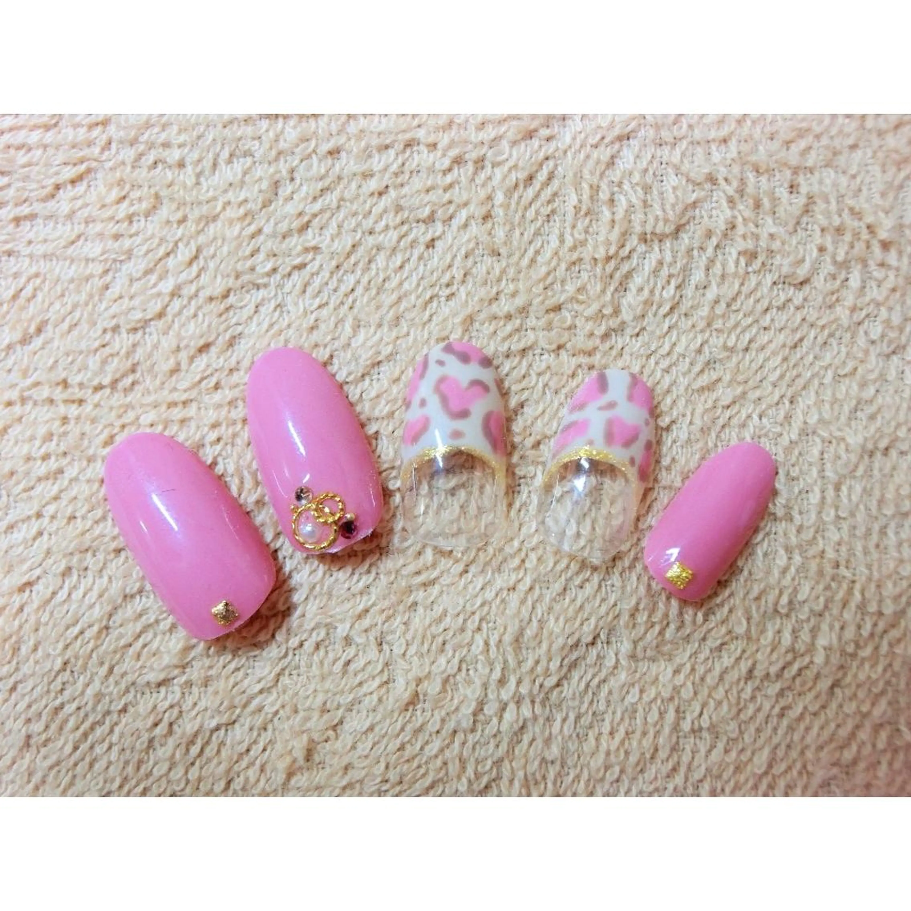 ネイル 痛ネイル/ワンホン/ フィルイン/長さだしのネイルデザイン