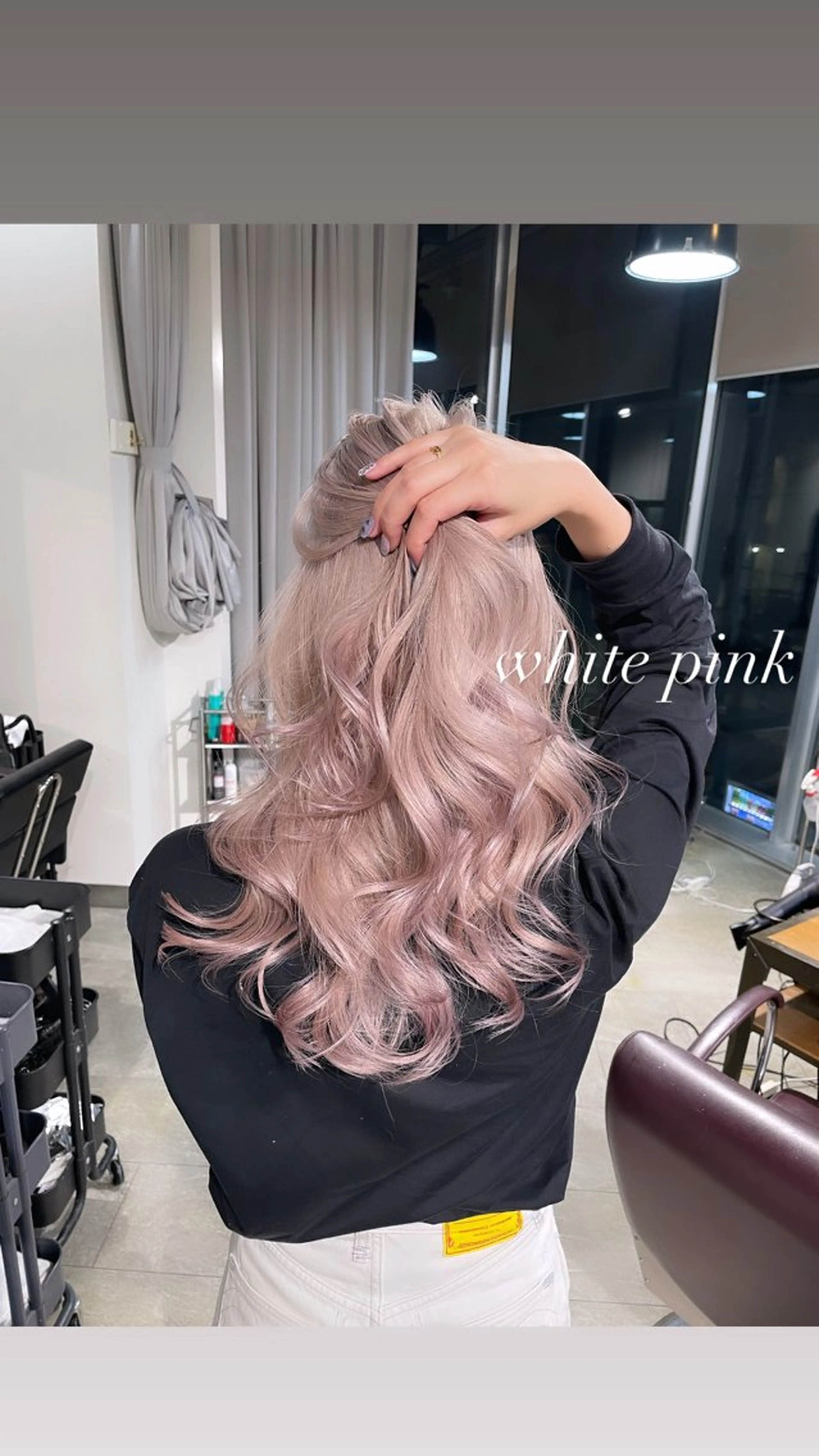 ロング カラー カット ヘアカラー トリートメント ヘアセット 💜ハイトーン💛 マジカルかいちゃんのヘアスタイル