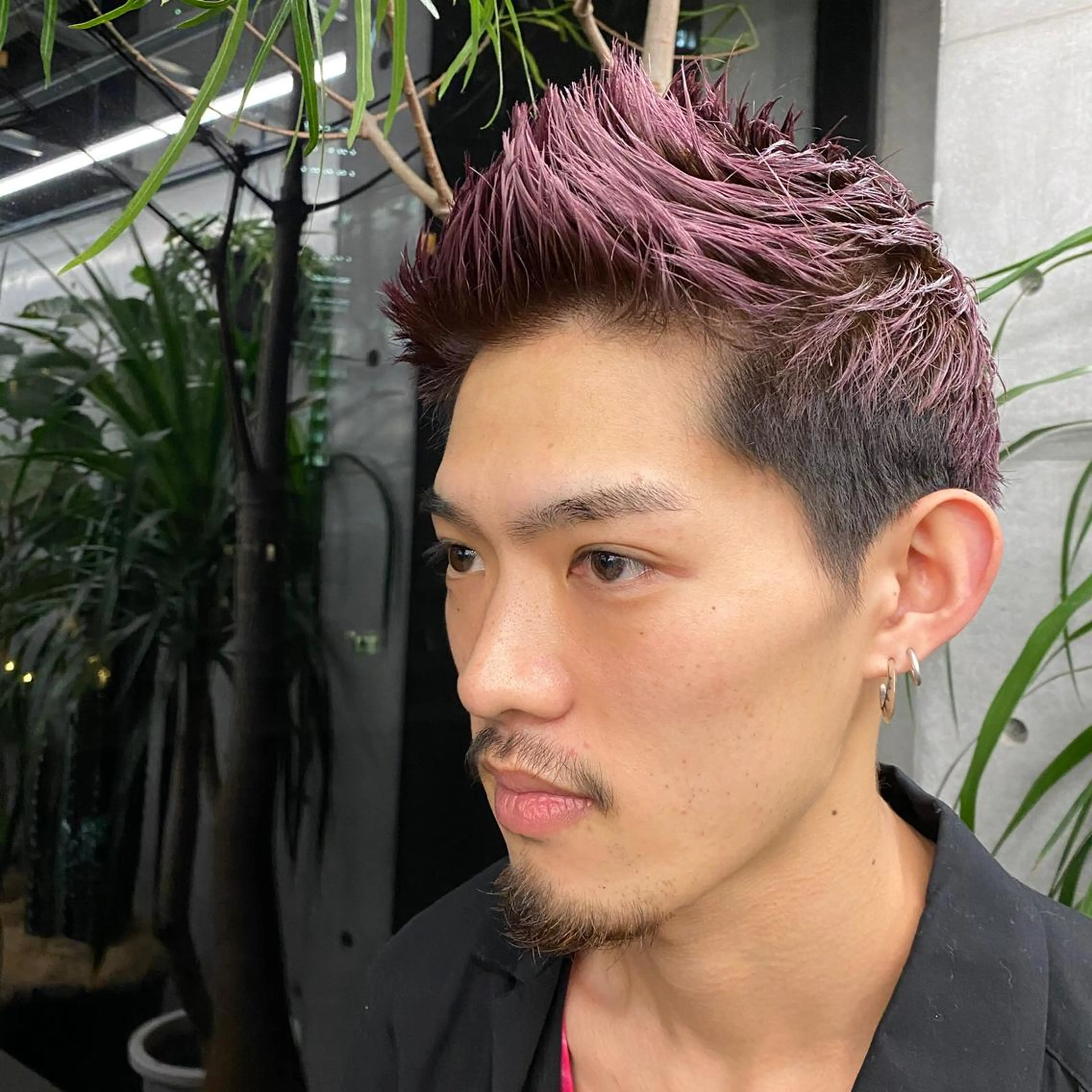 ショート カラー メンズ カット ダブルカラー/ ケアブリーチ/クニトのヘアスタイル