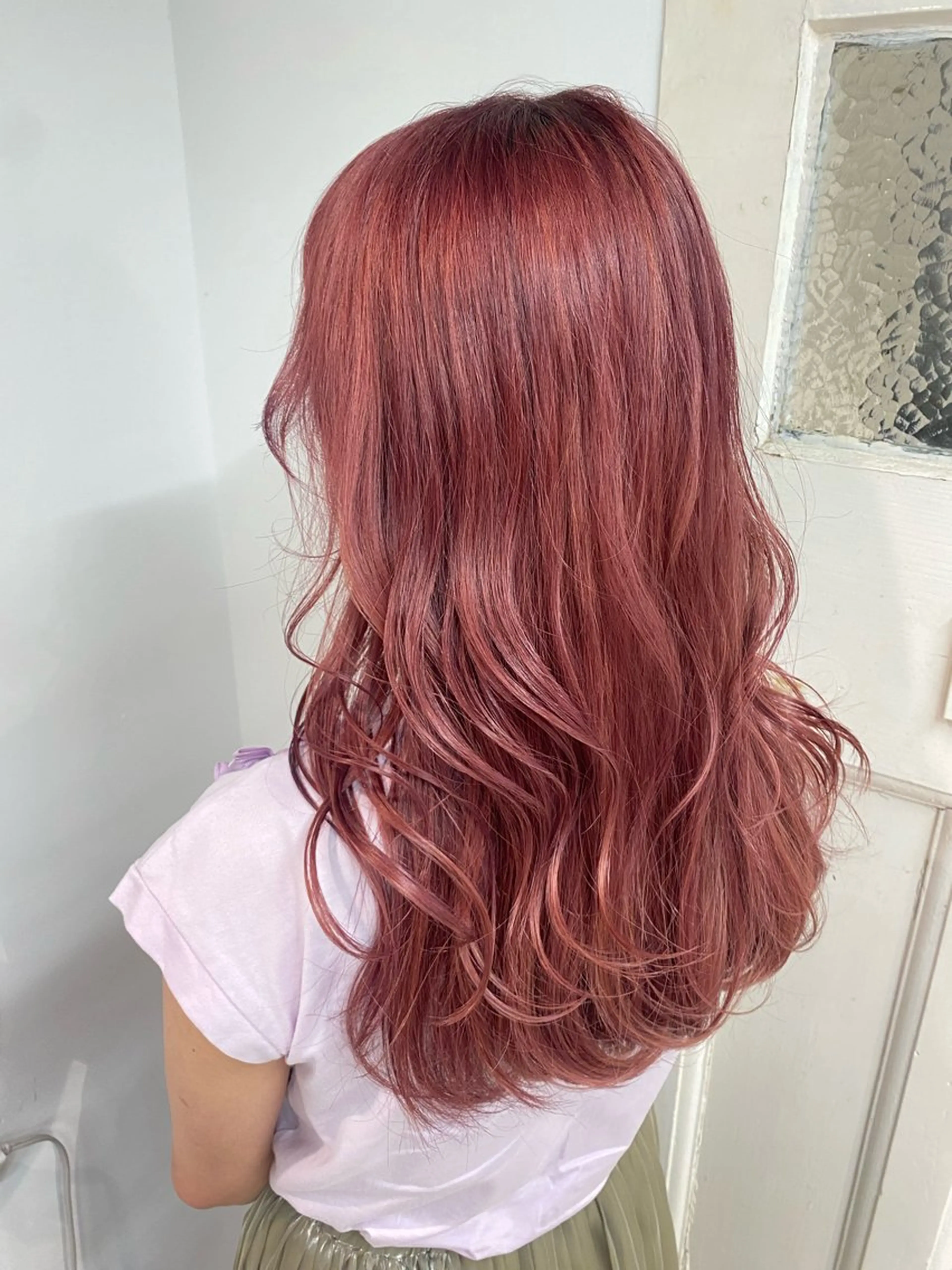 ロング カラー ヘアカラー トリートメント 🍓艶モテ暖色カラー 🎀mayu🍓のヘアスタイル