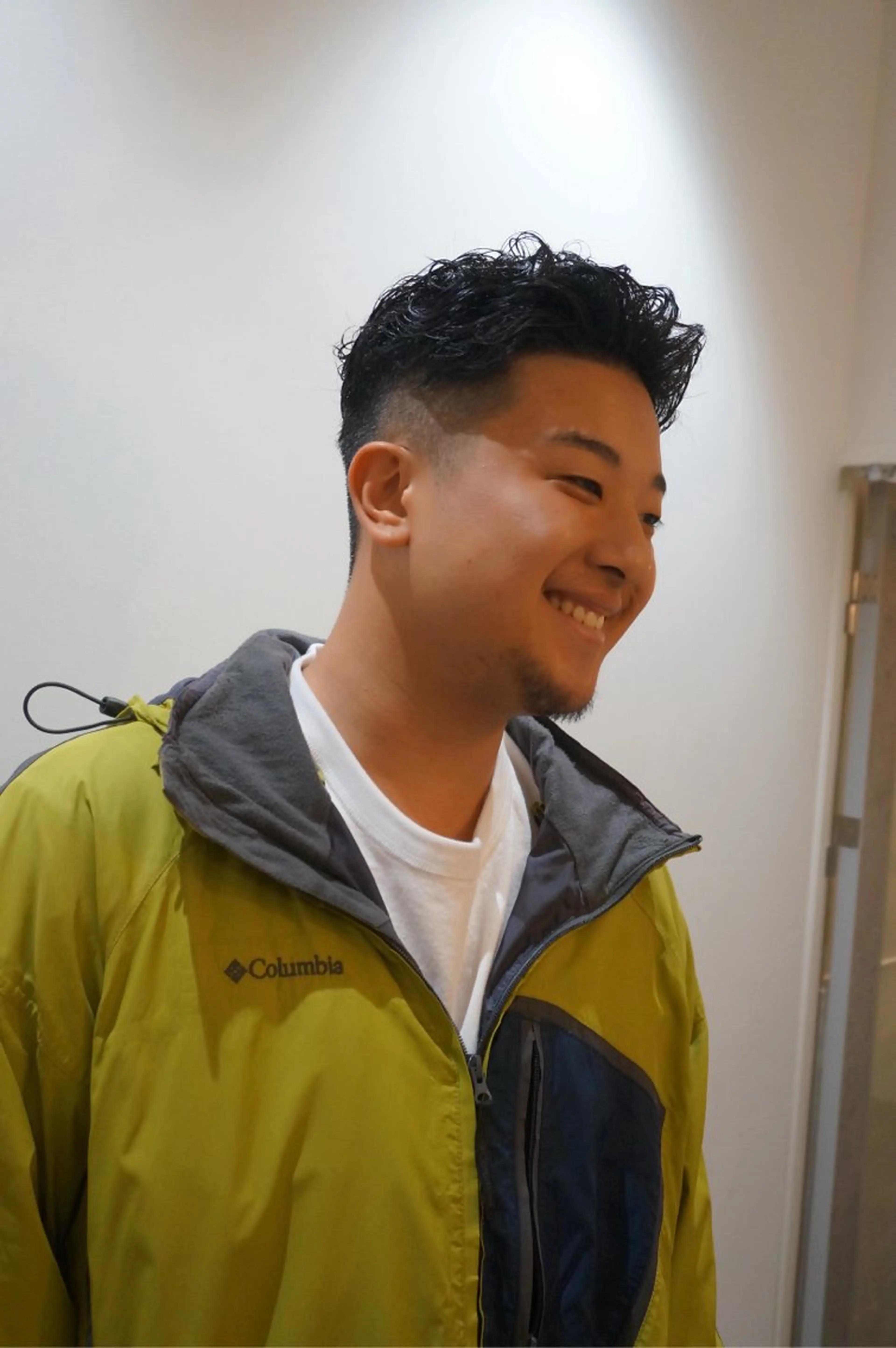 メンズ オールバック メンズパーマ 窪田 力也のヘアスタイル