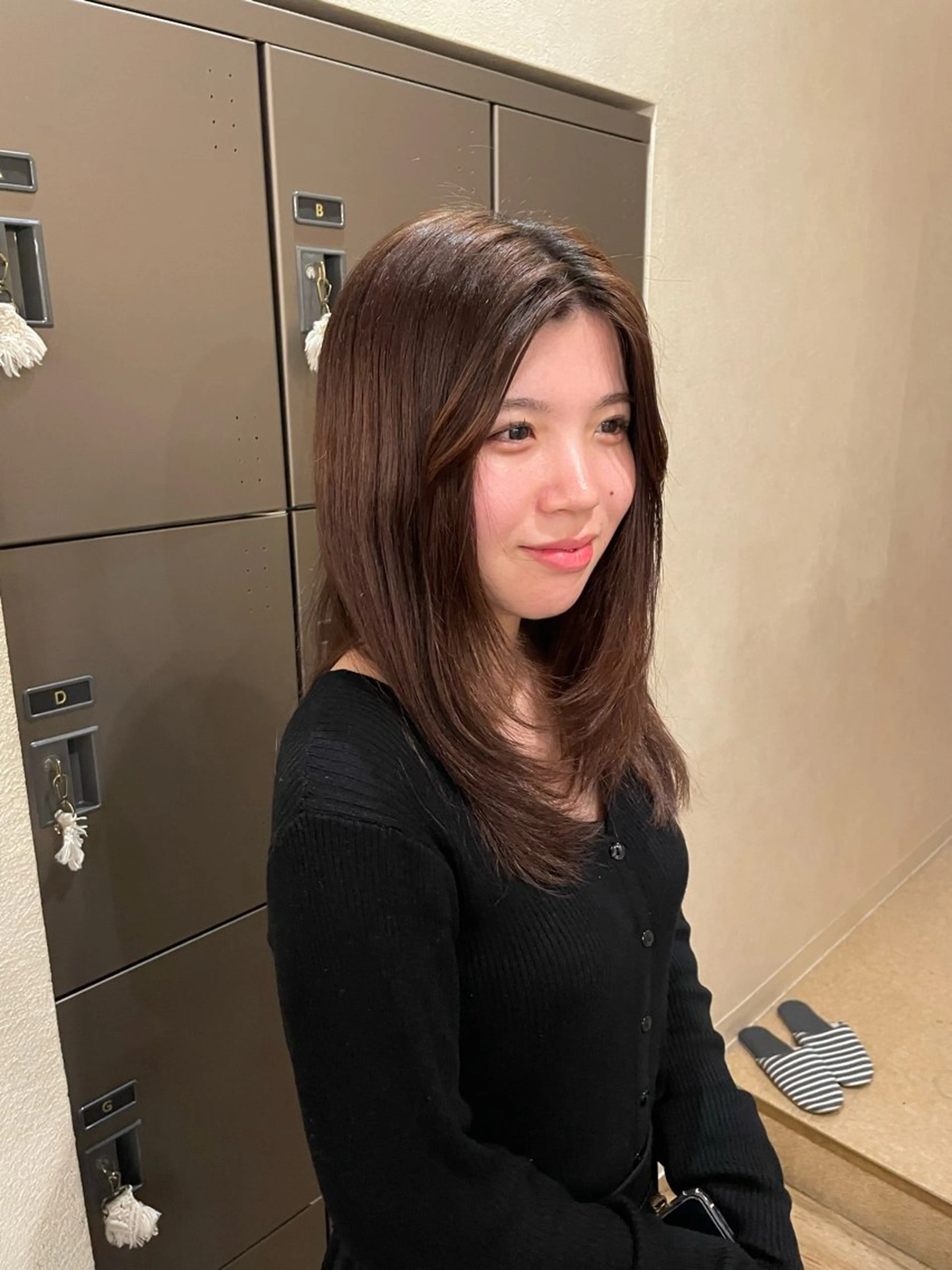 セミロング mahae 林のヘアスタイル