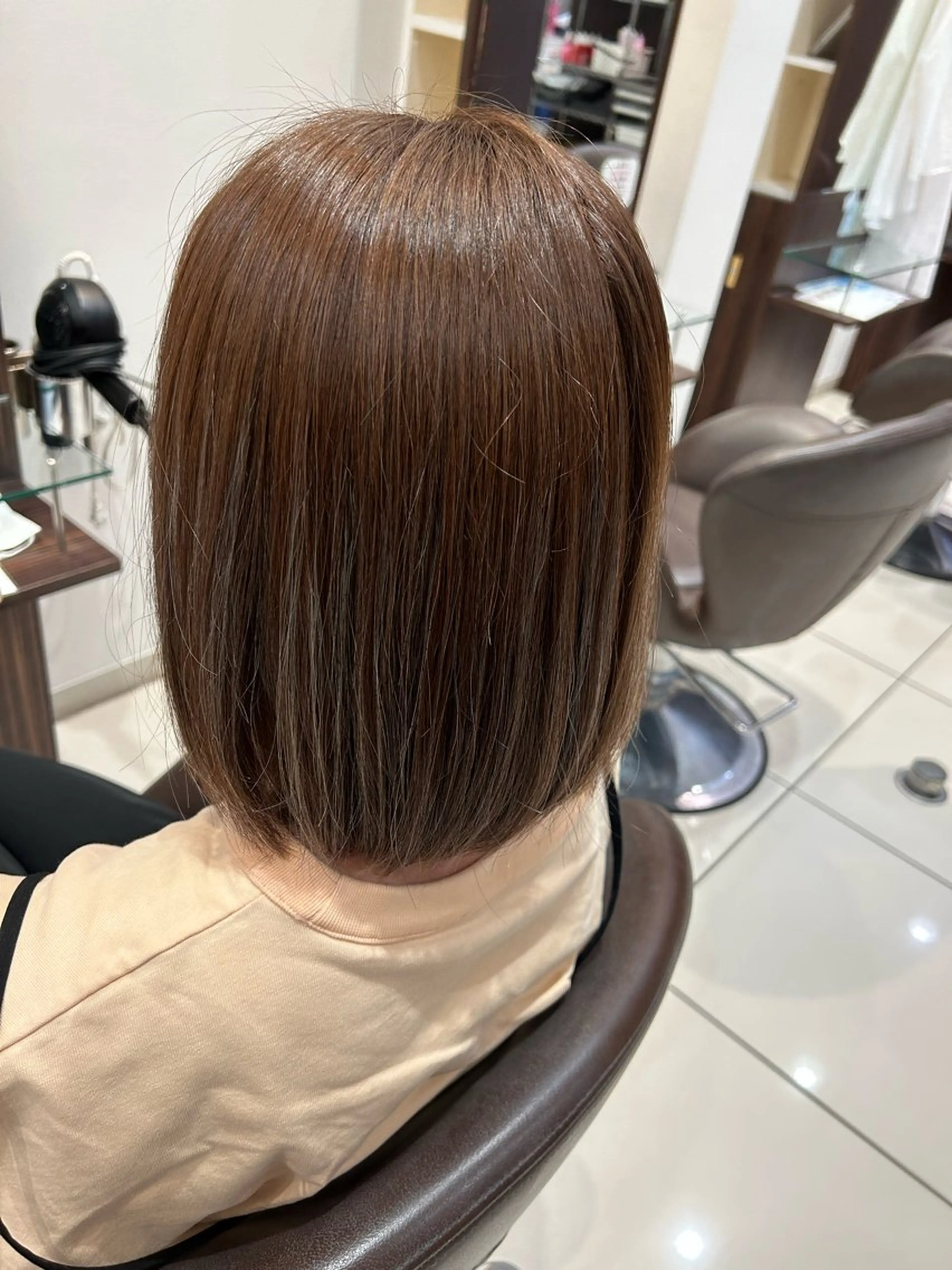 ミディアム カラー ブラウンカラー VAN COUNCIL稲沢店所属・藤井 陽菜のヘアスタイル