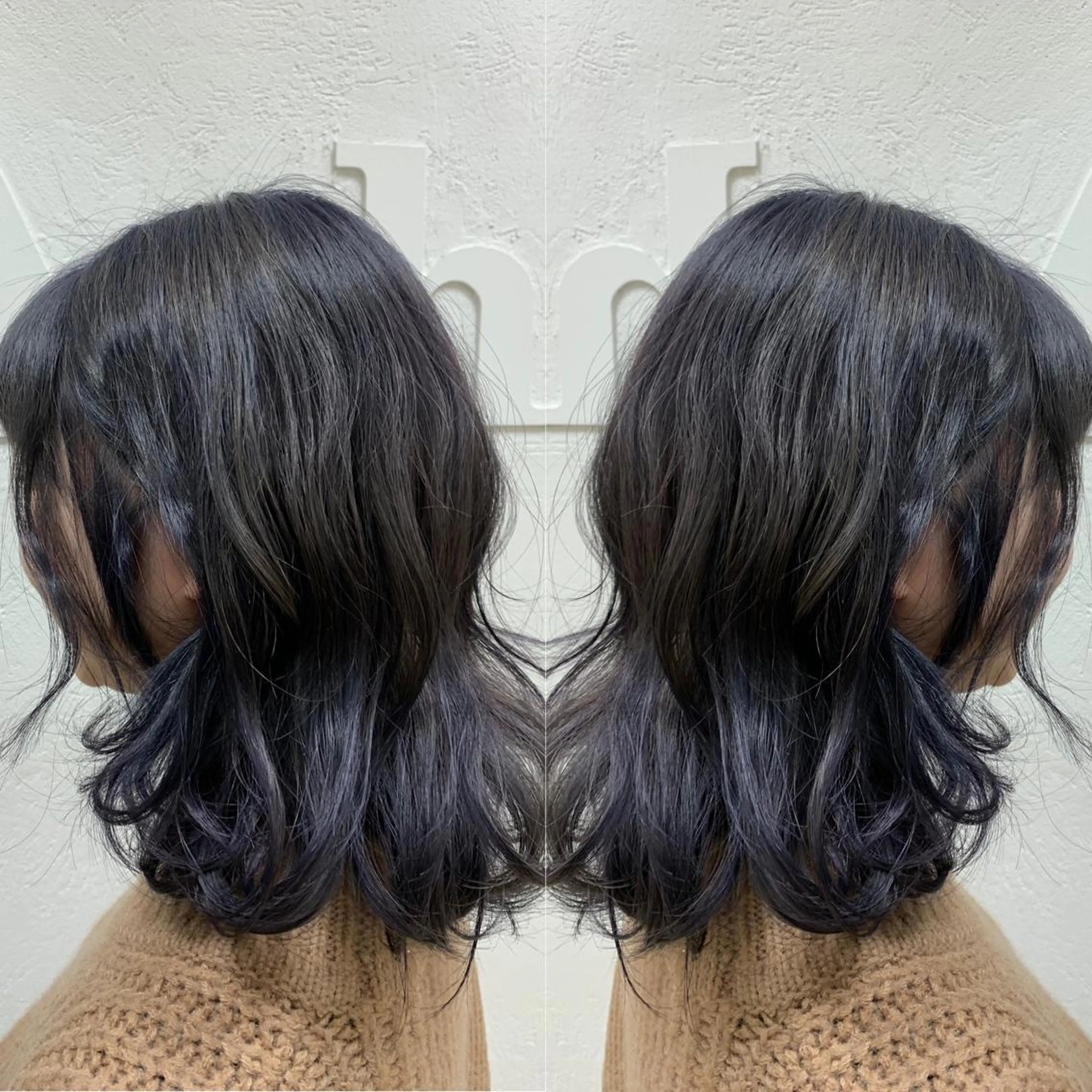 ミディアム カラー 飯田 真澄のヘアスタイル