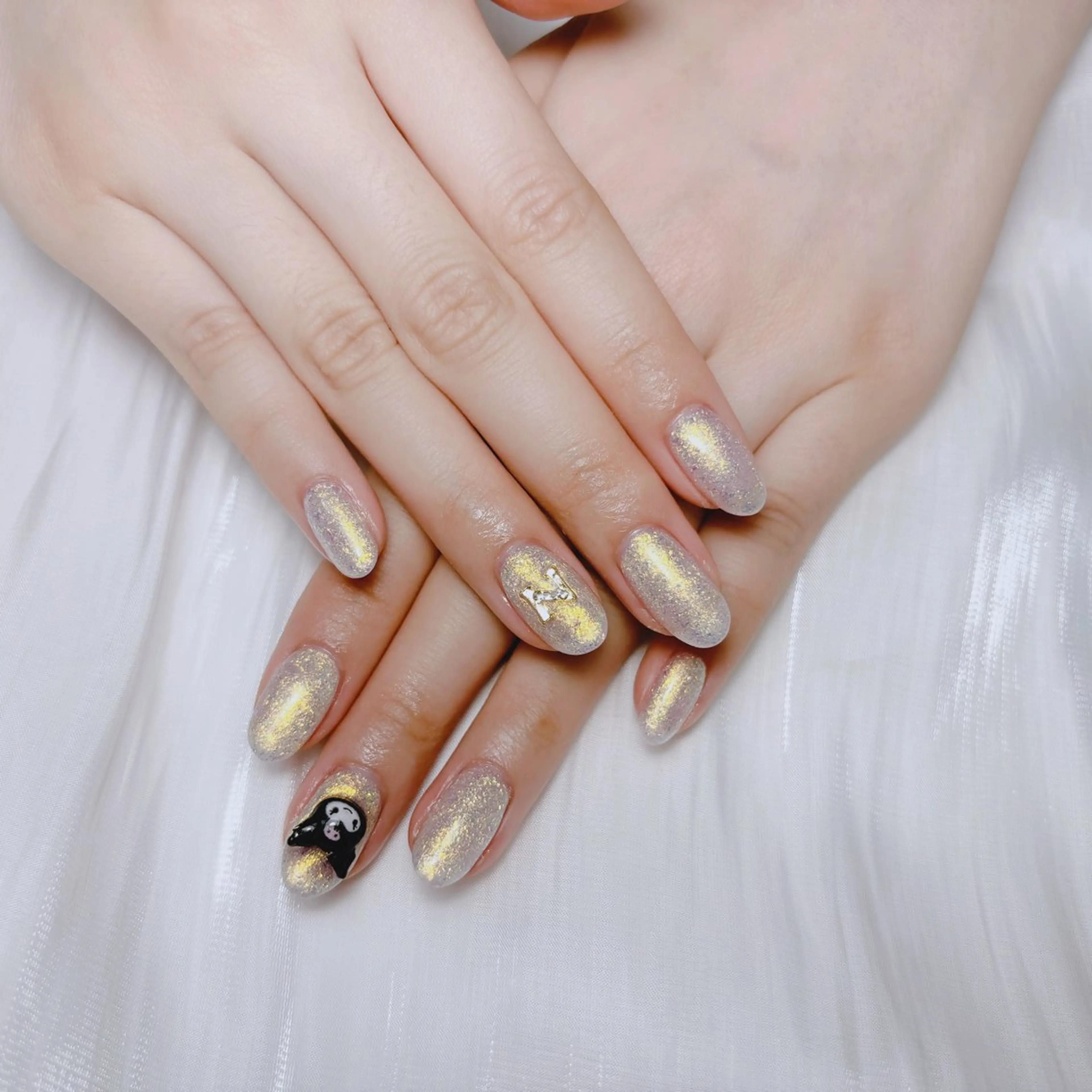 ネイル ハンドネイル H3 Nail Tsuki🦋💙のネイルデザイン