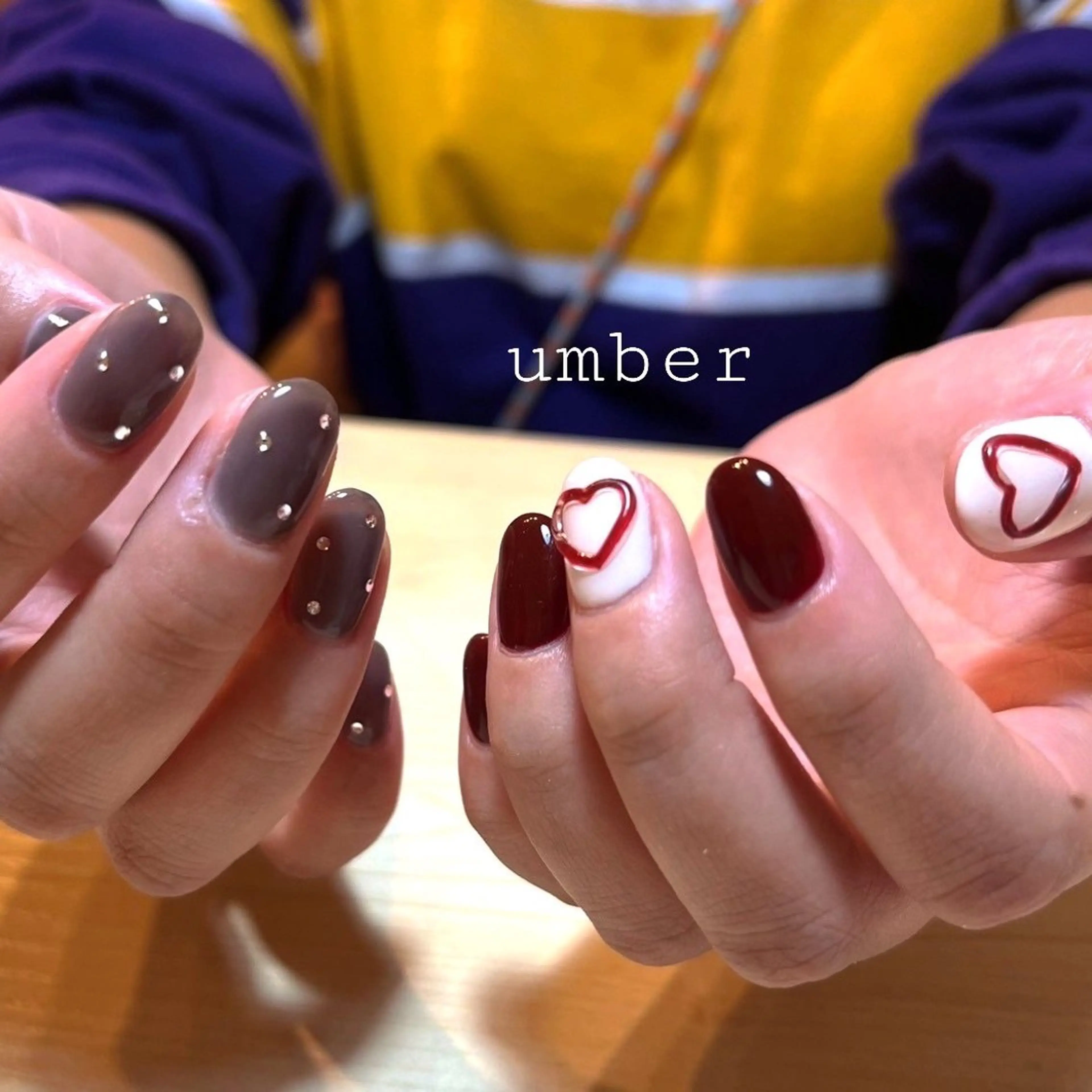 ネイル ハンドネイル umber 三茶1分のネイルデザイン