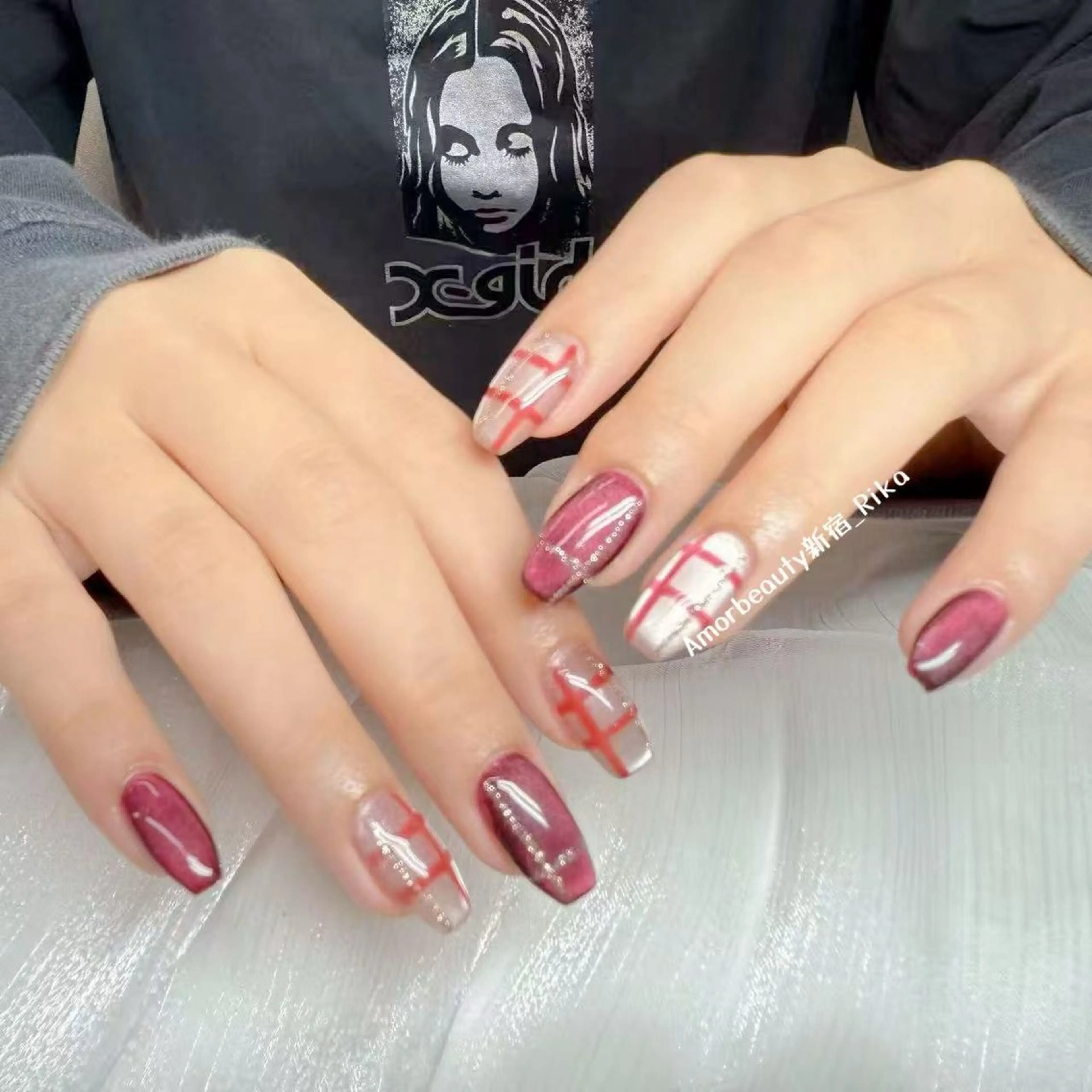ネイル ハンドネイル ハンドケア Ui_Amor (パラジェル)のネイルデザイン