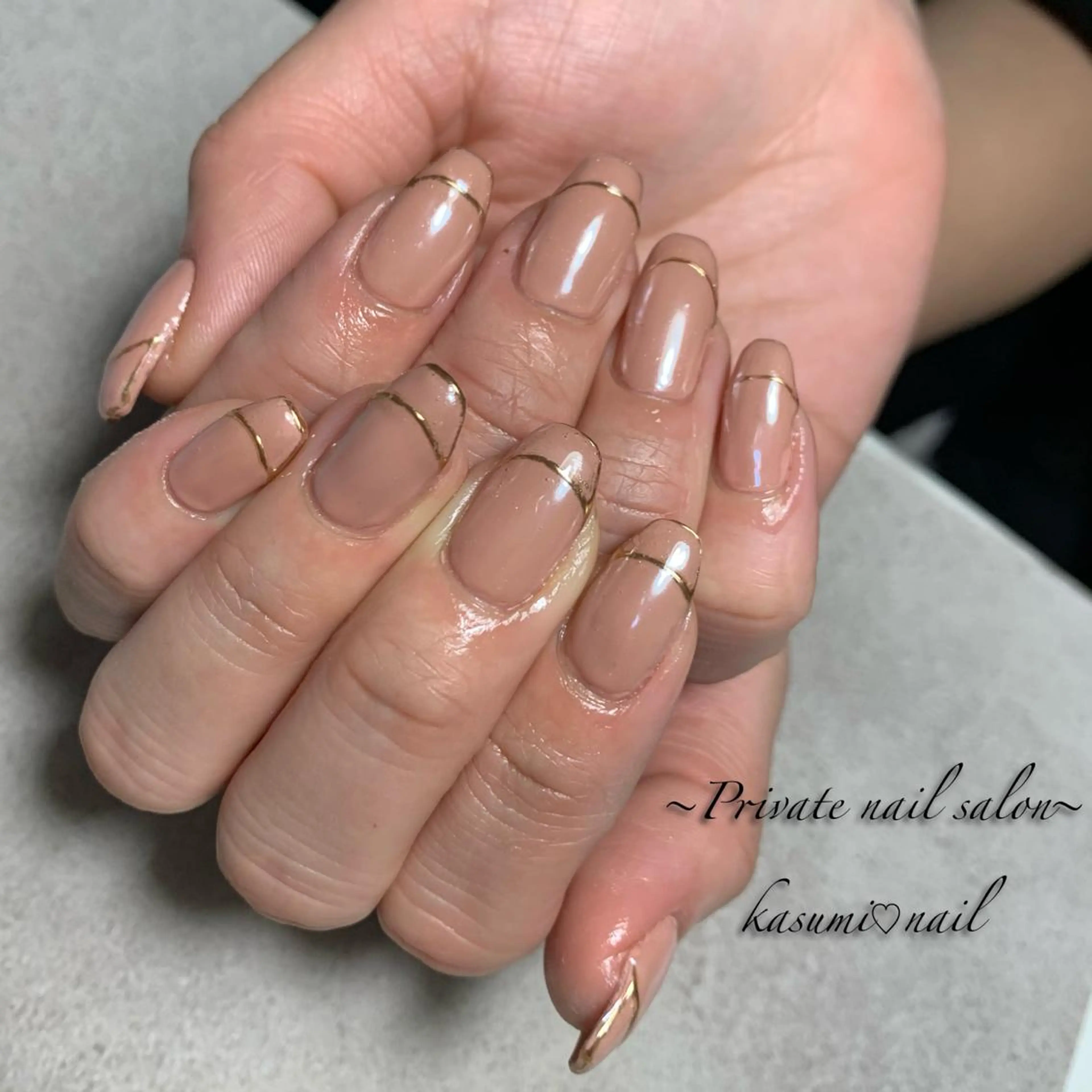 ネイル ミラーネイル ニュアンスネイル KASUMI♡ Nailのネイルデザイン