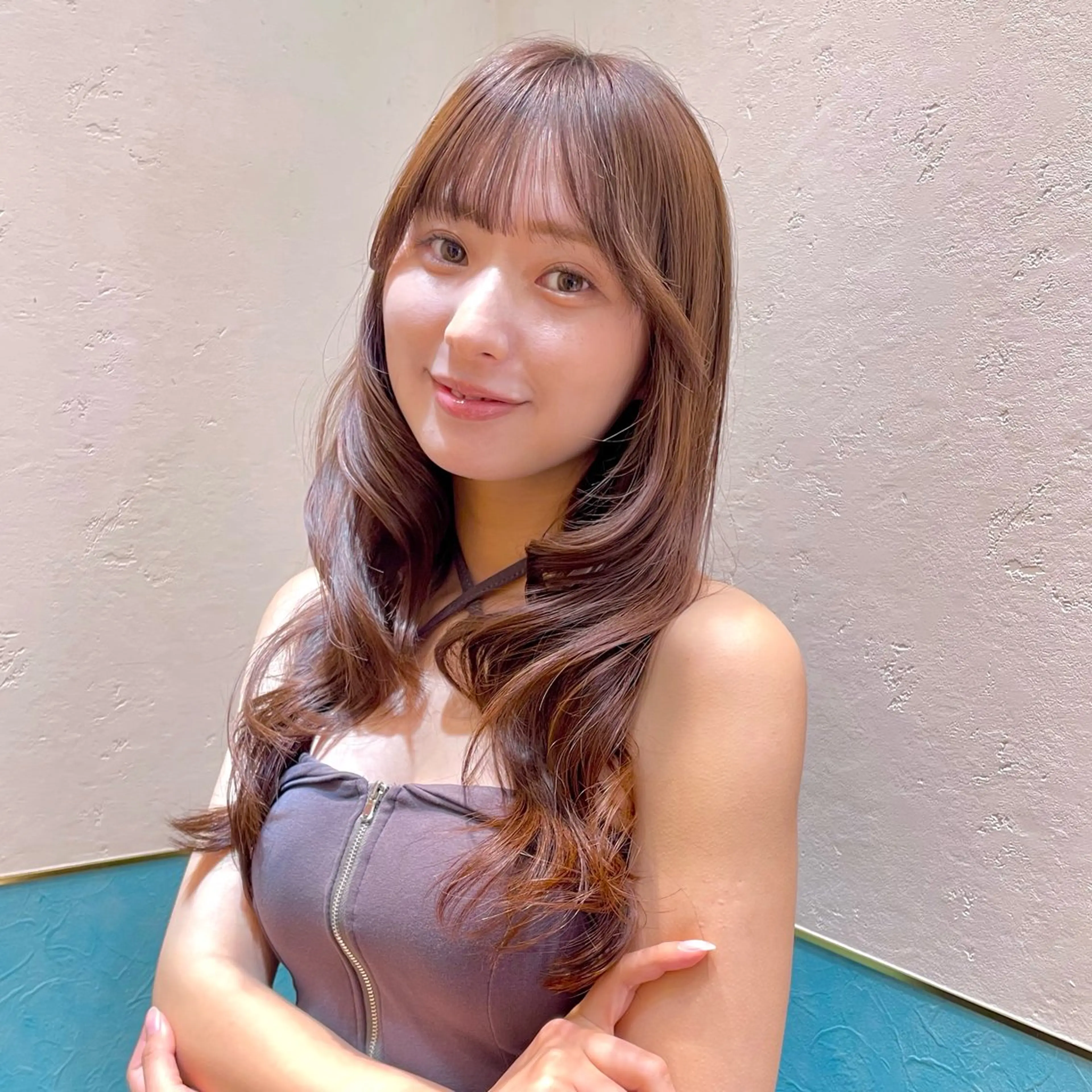 ロング カット ヘアカラー トリートメント 韓国レイヤー 🧸🤍ちずみのヘアスタイル