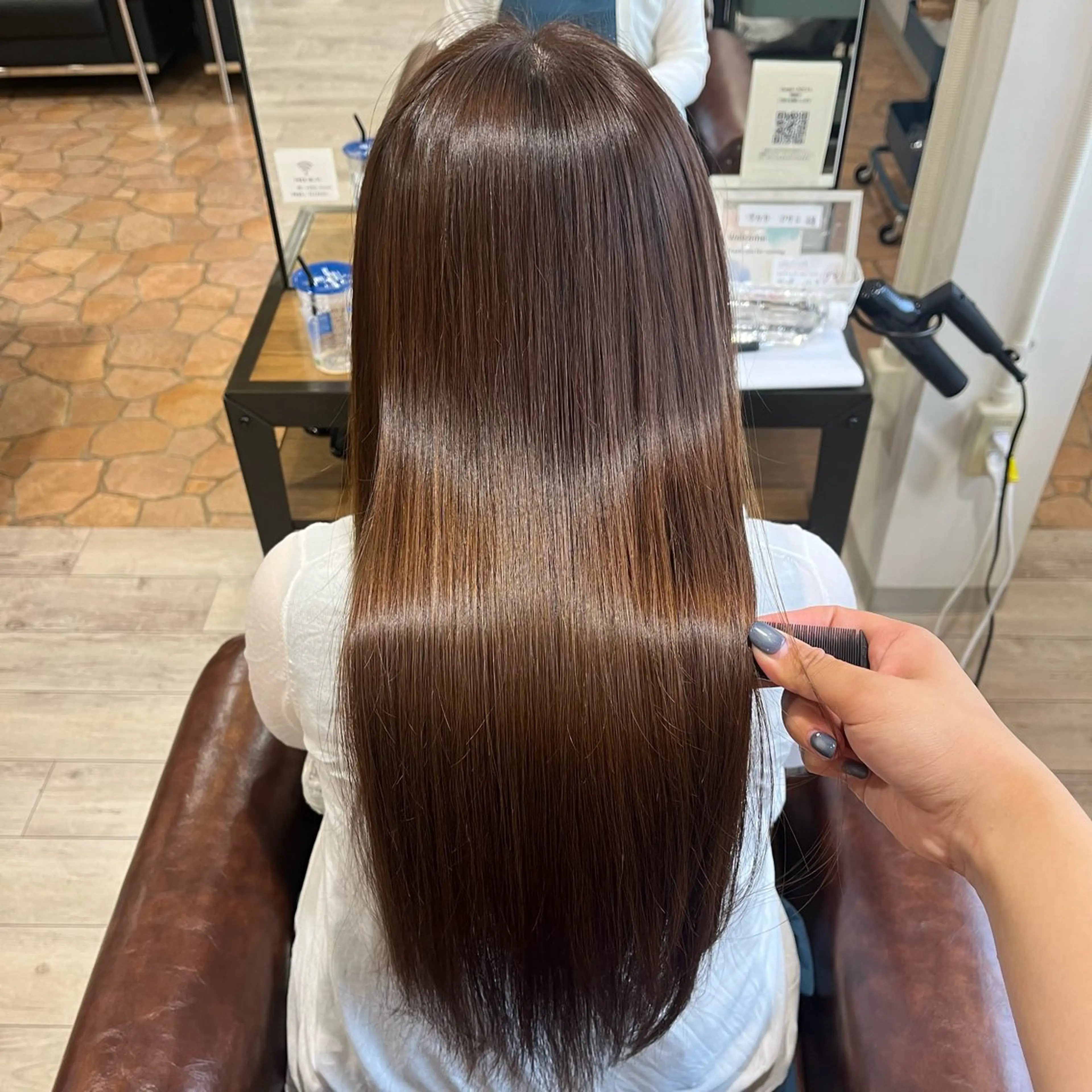 ロング カット 縮毛矯正 🫧縮毛矯正🫧 yuriのヘアスタイル