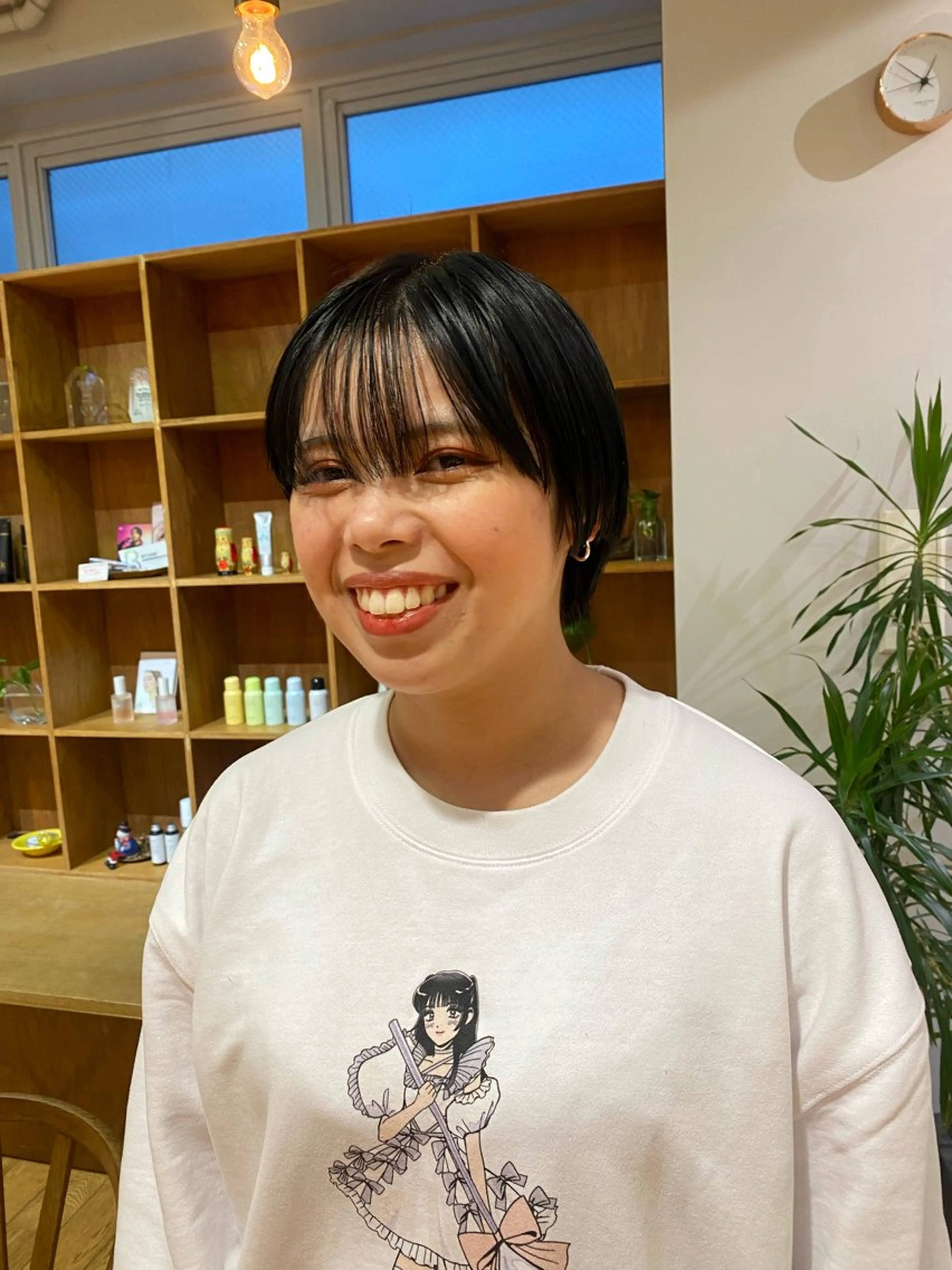 ショート ショートヘア カット パーマ コテ巻き風/ボブ パーマ🌼杉田 萌恵のヘアスタイル