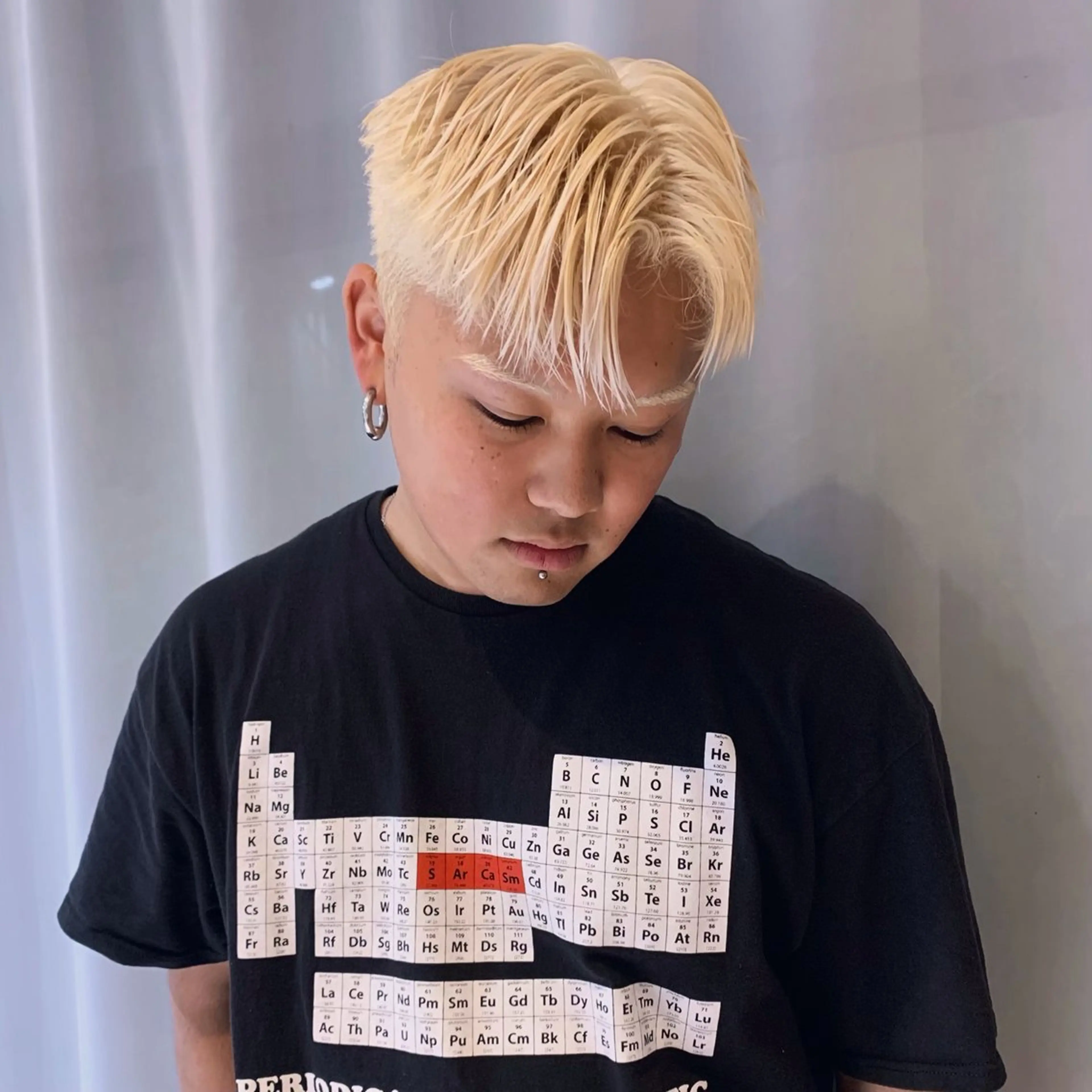 ショート メンズ メンズブリーチ ヘアカラー 中村 功樹のヘアスタイル